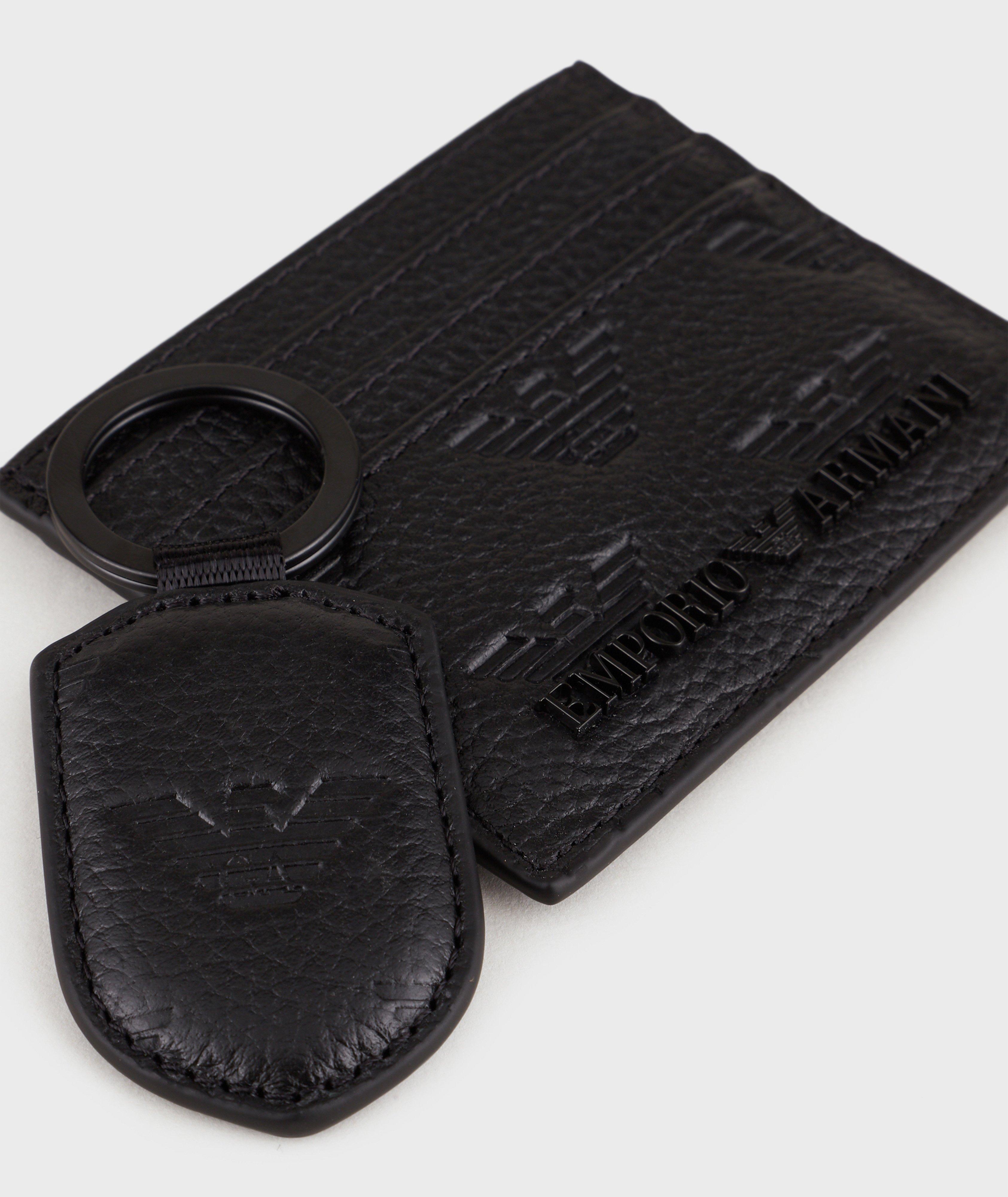 Ensemble-cadeau, porte-carte et porte-clés avec logos image 2