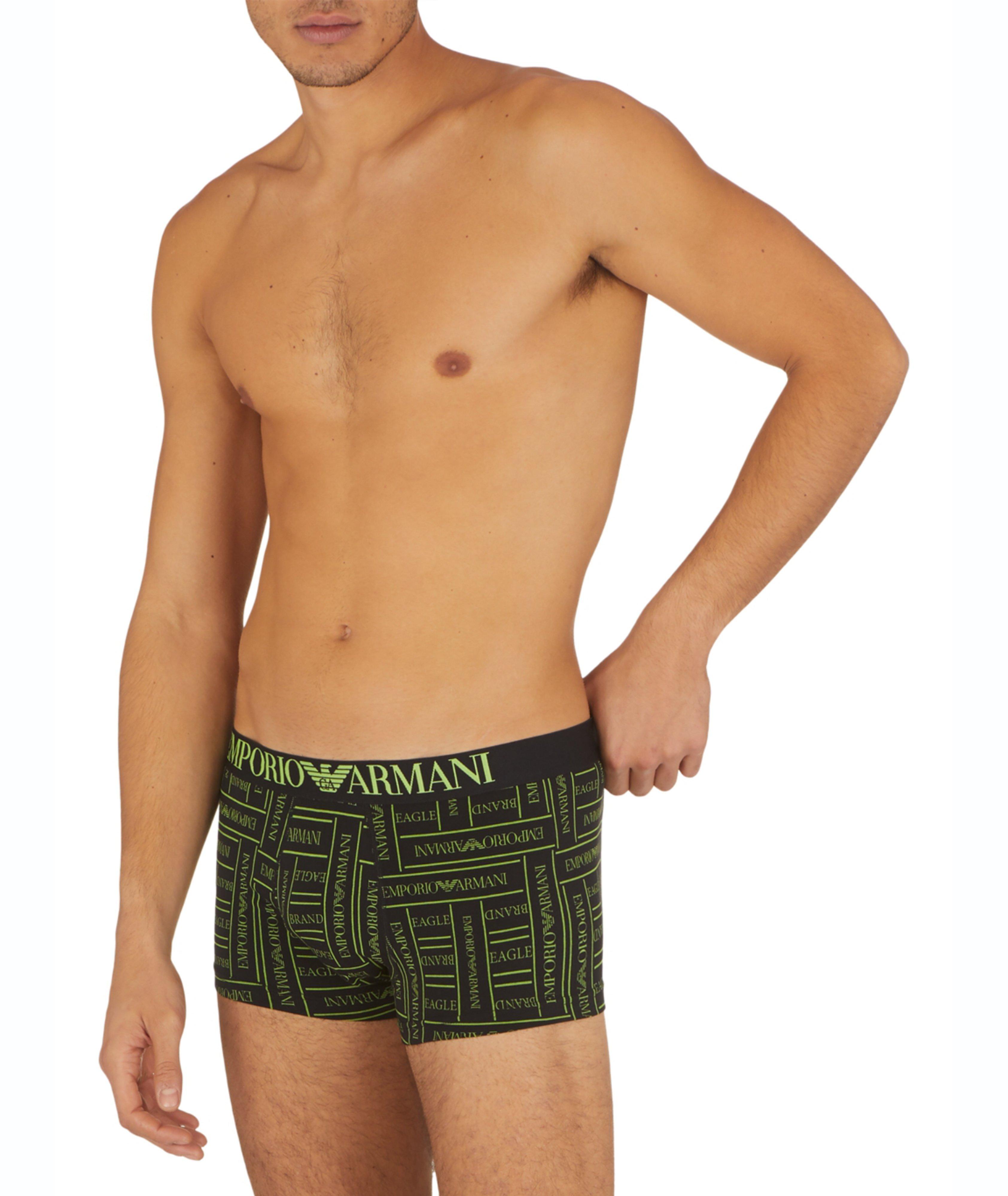 Patterned Stretch Cotton Boxer Brief image 1