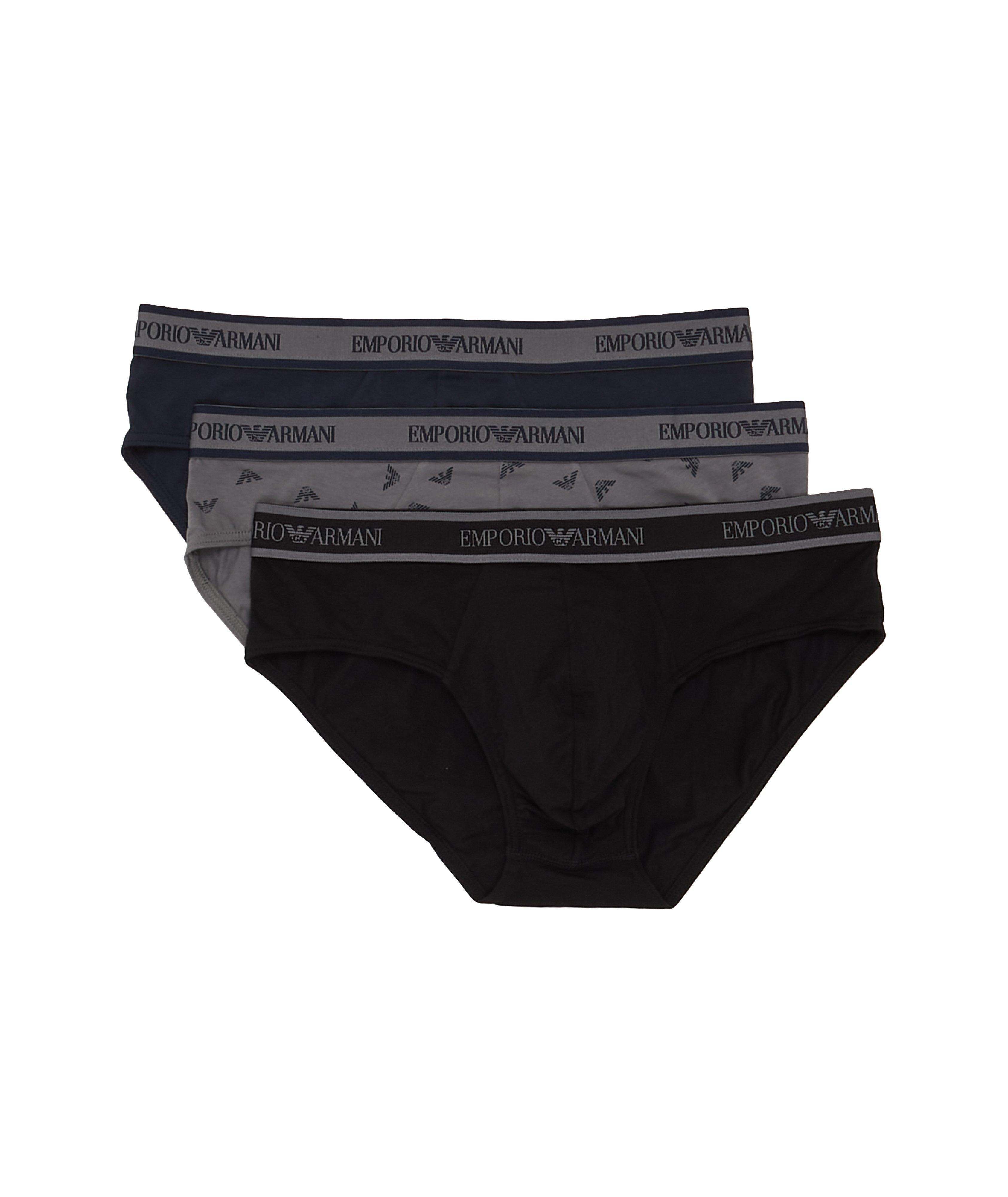 Three-Pack Stretch Cotton Briefs image 0