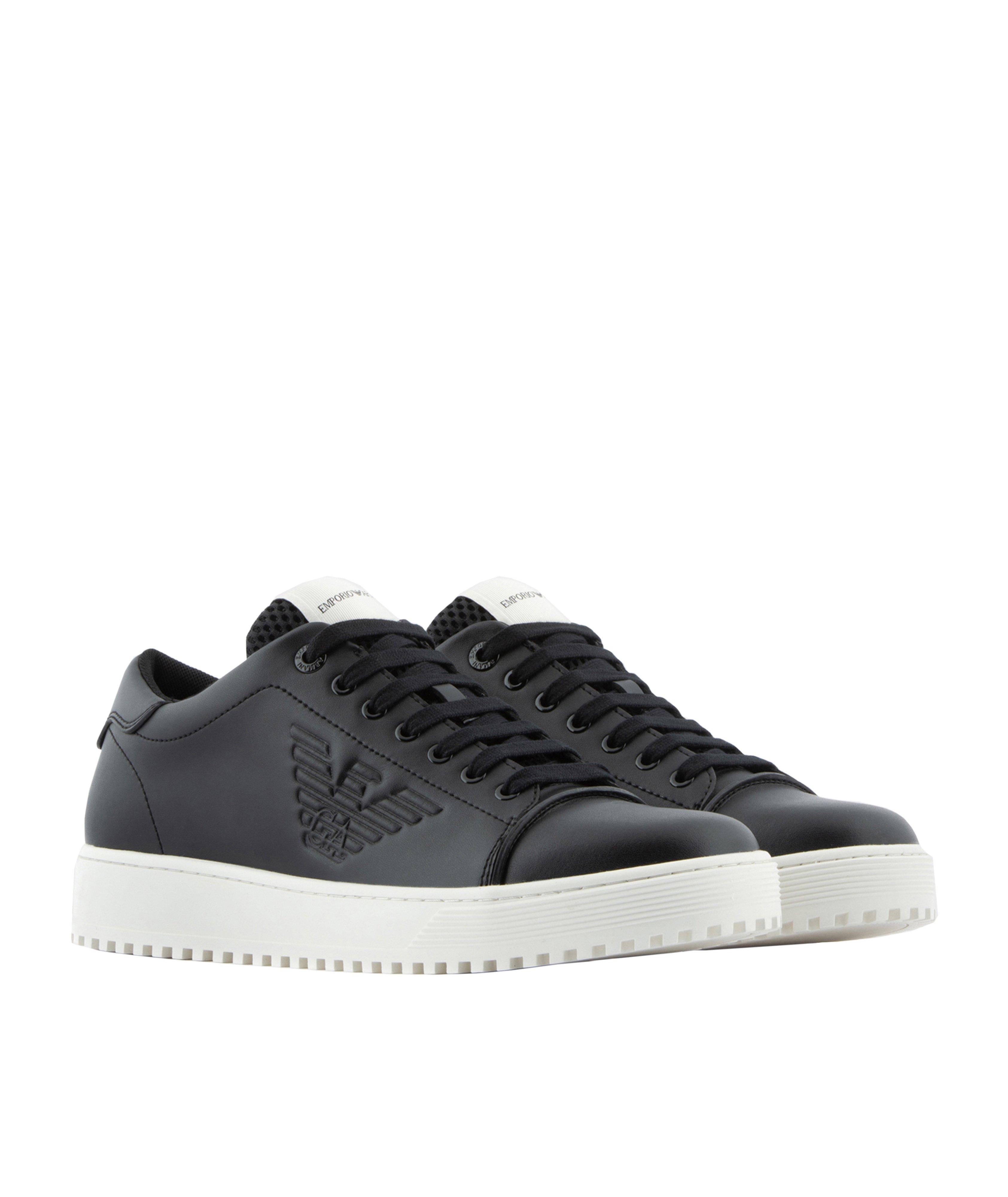 Chaussure sport en cuir avec logo image 0