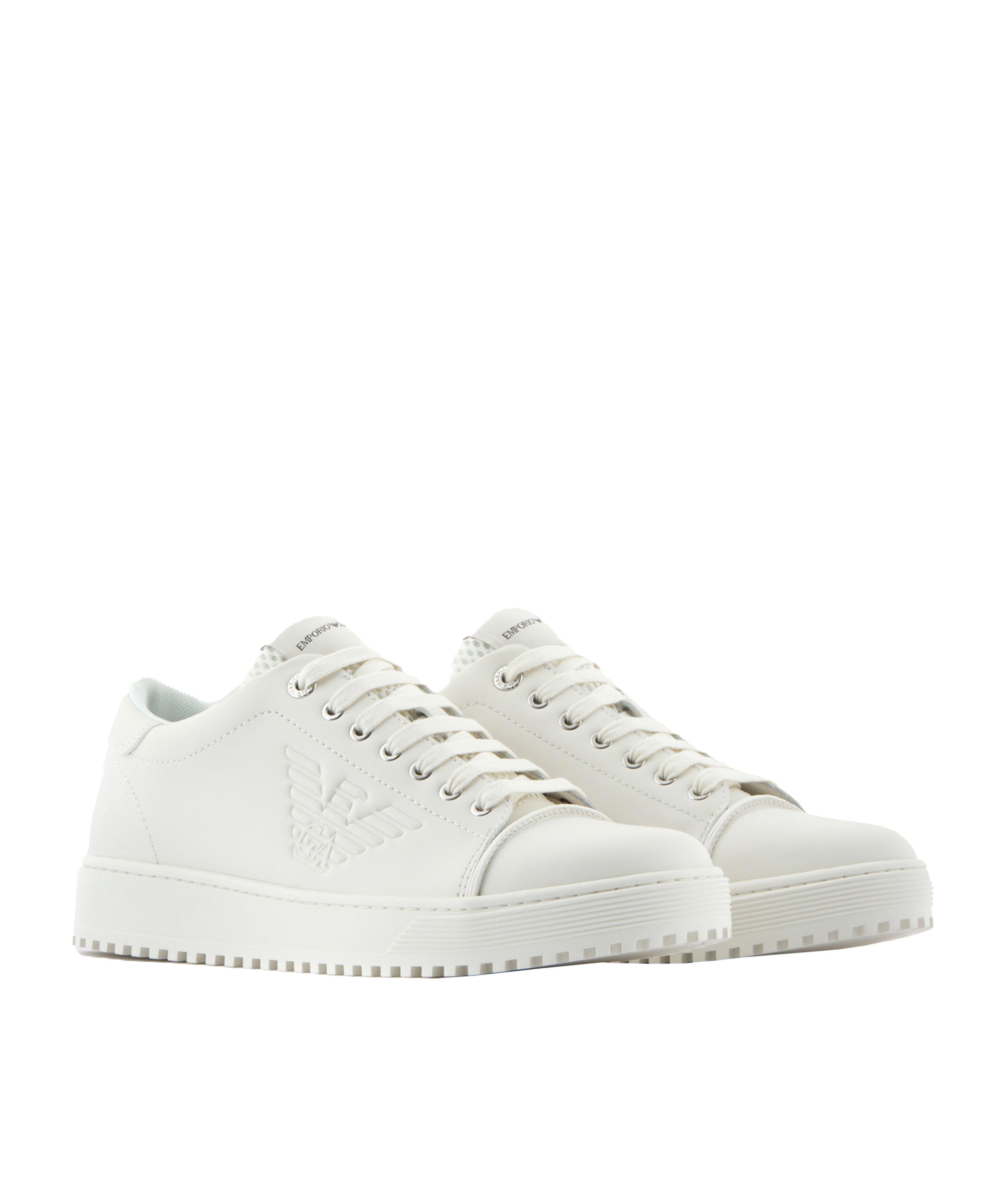 Leather Embossed Eagle Logo Sneaker image 0