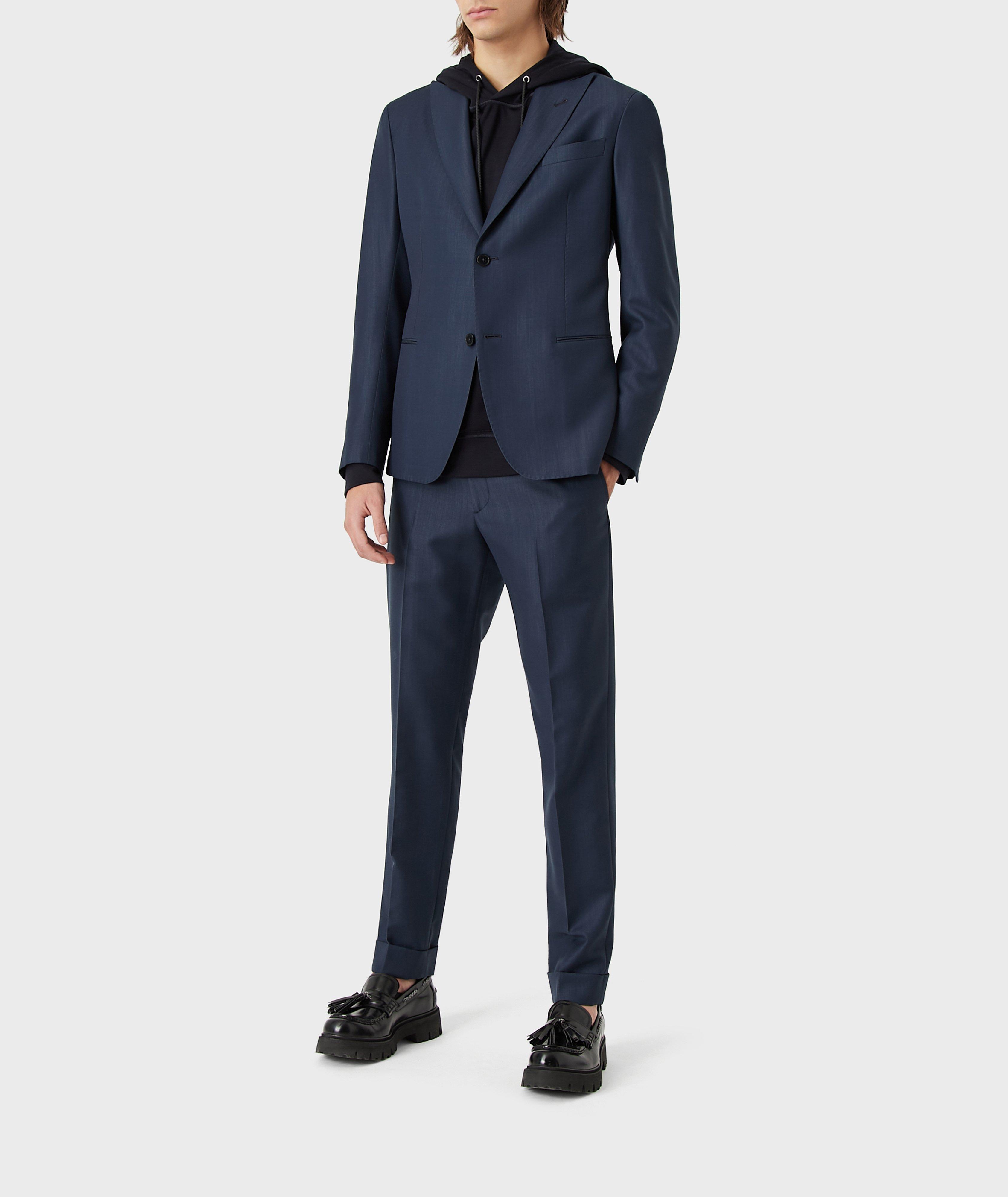 Emporio Armani Classic Fit Eucalyptus-Blend Gabardine Suit | Suits ...