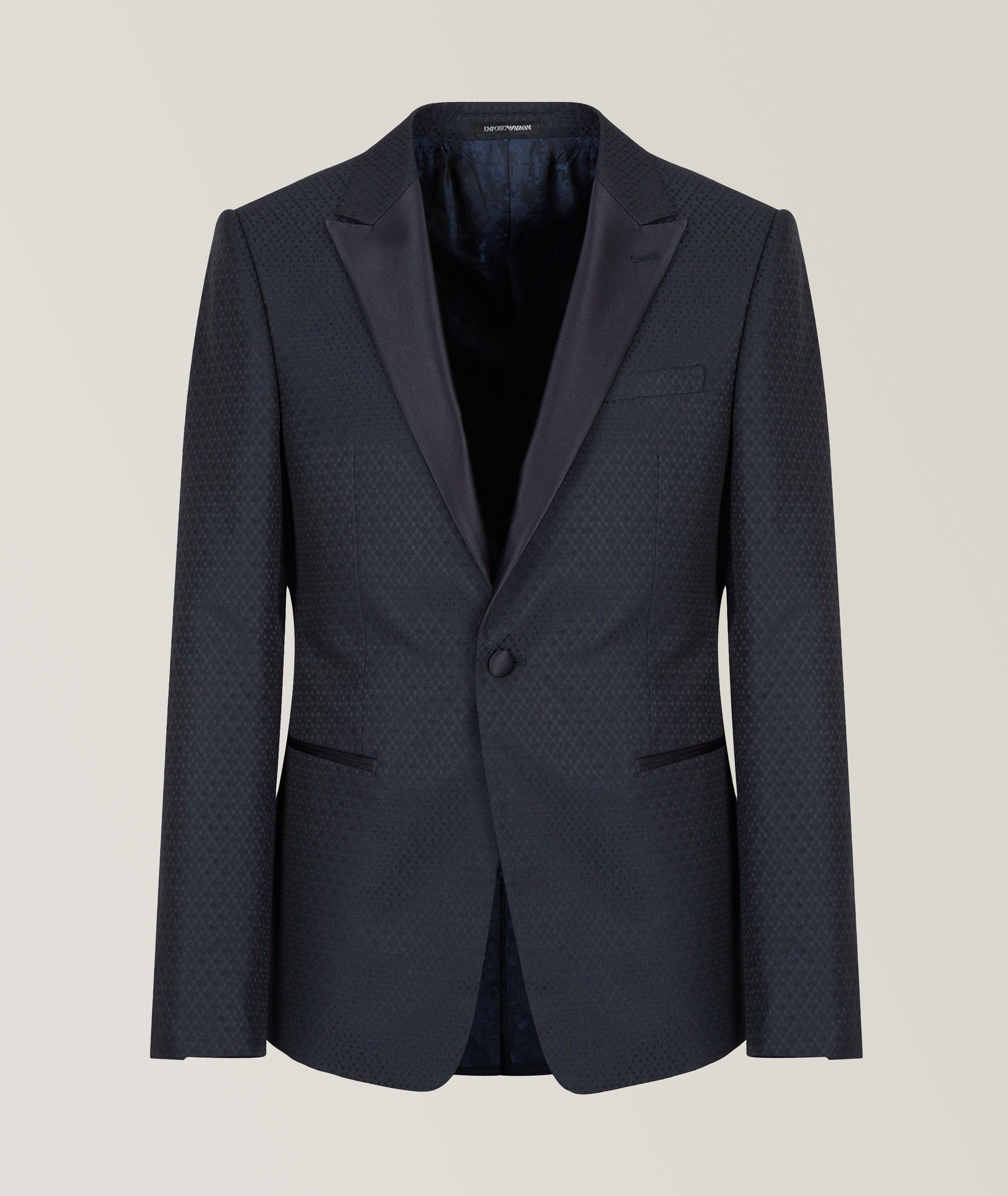 Jacquard Wool Blend Tuxedo Jacket image 0