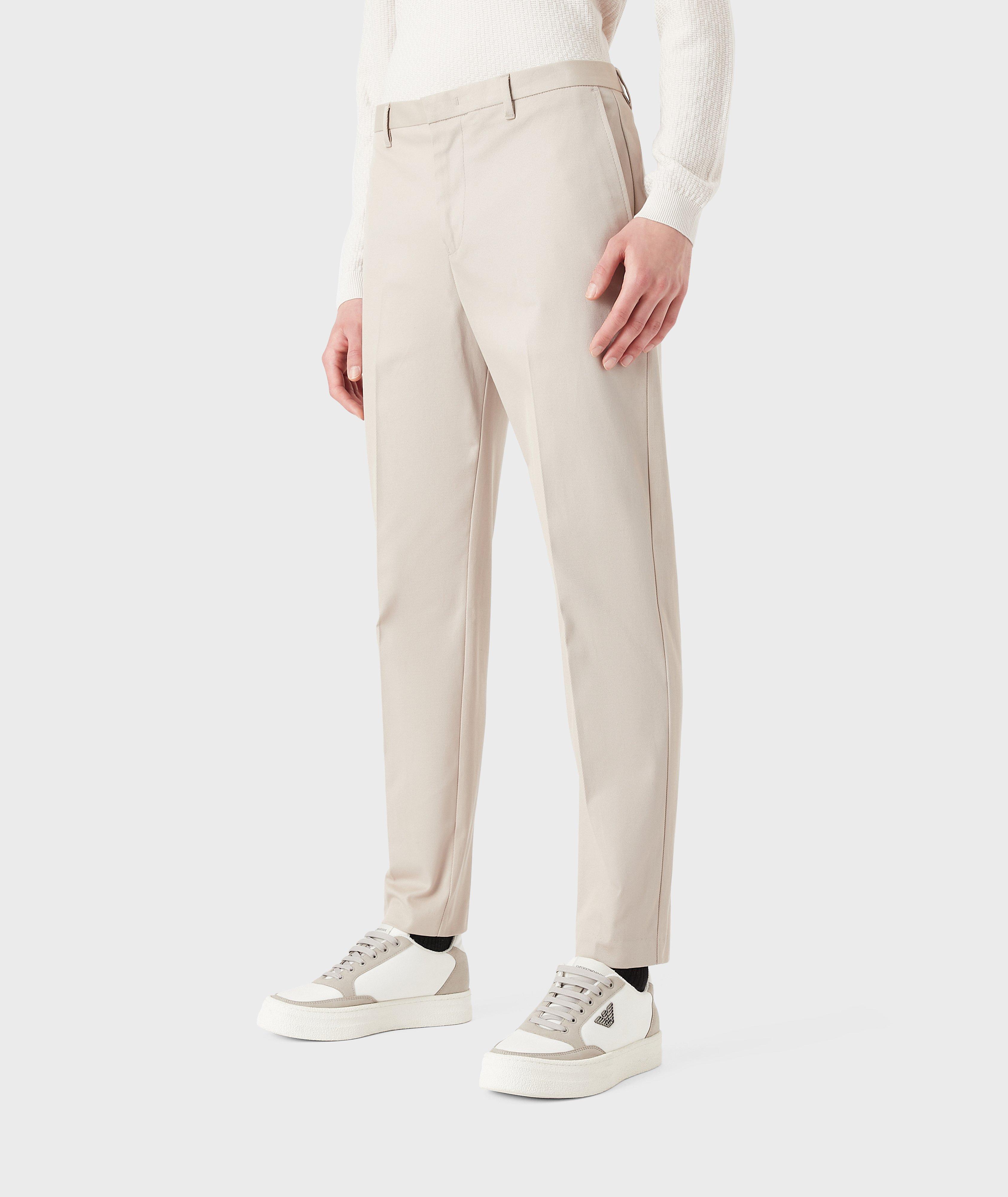 Stretch Cotton Gabardine Trousers image 1
