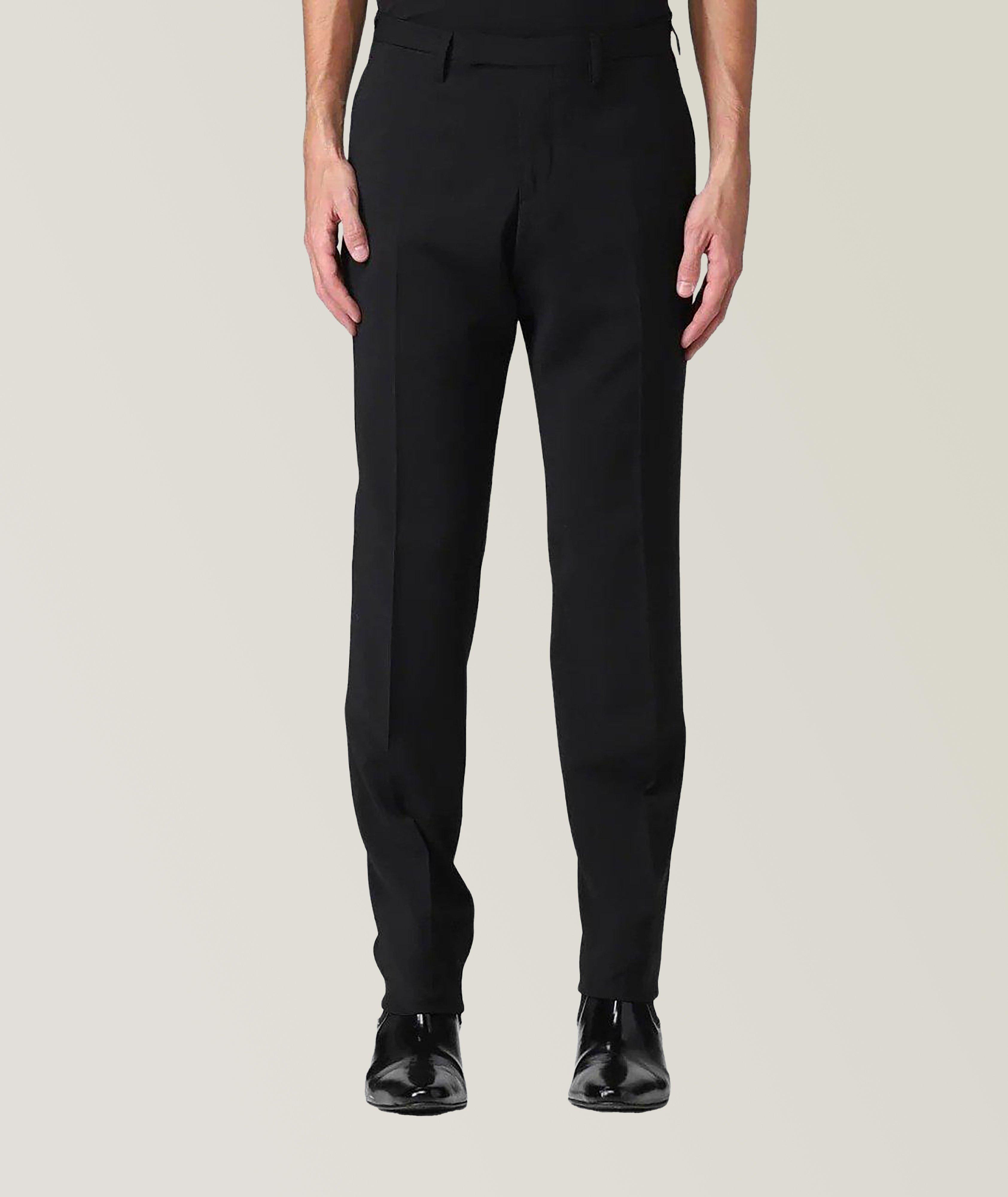 Virgin Wool Plain Front Trousers image 0