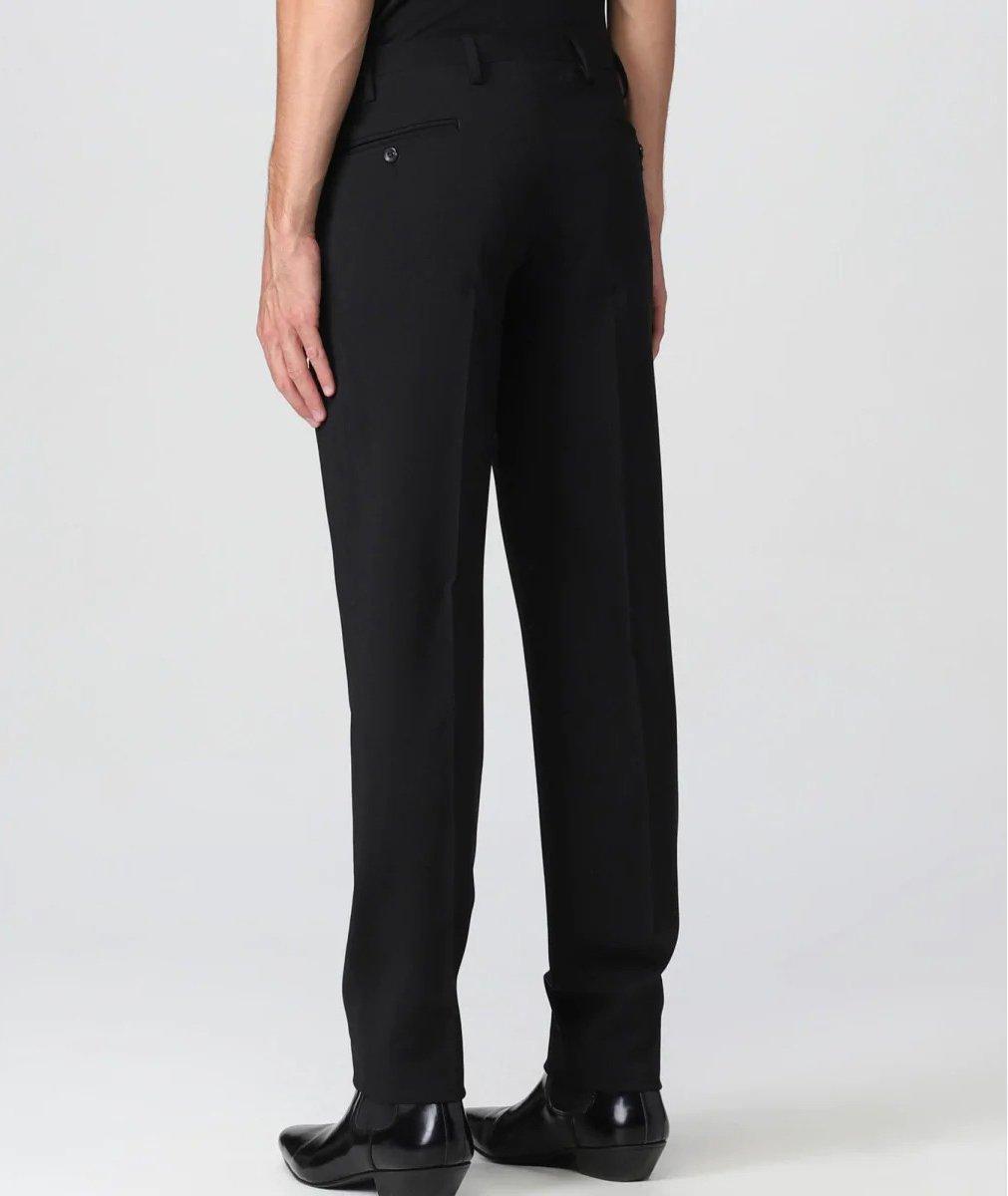 Pantalon sans plis en laine vierge image 1