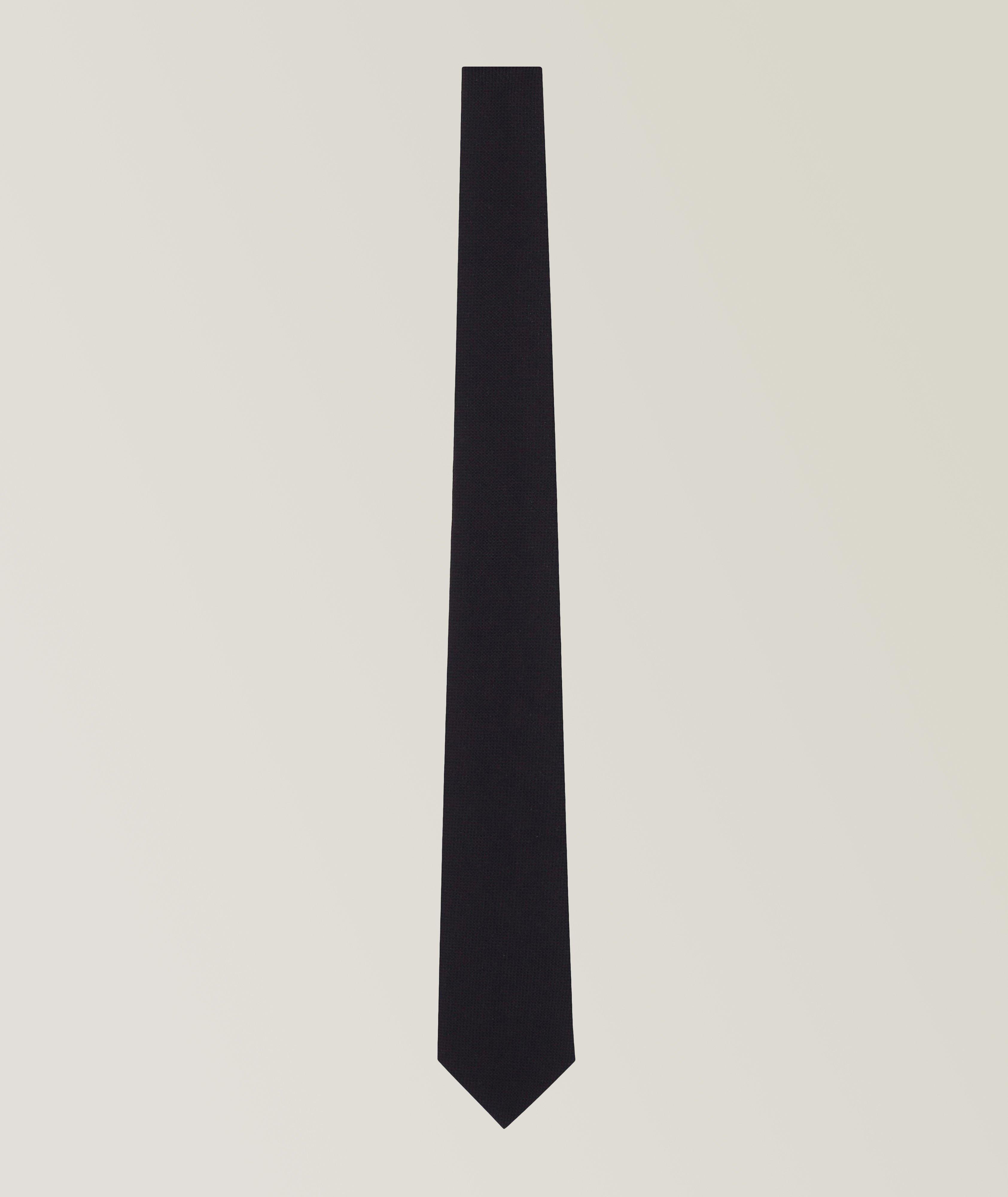 Wool-Blend Jacquard Tie image 0