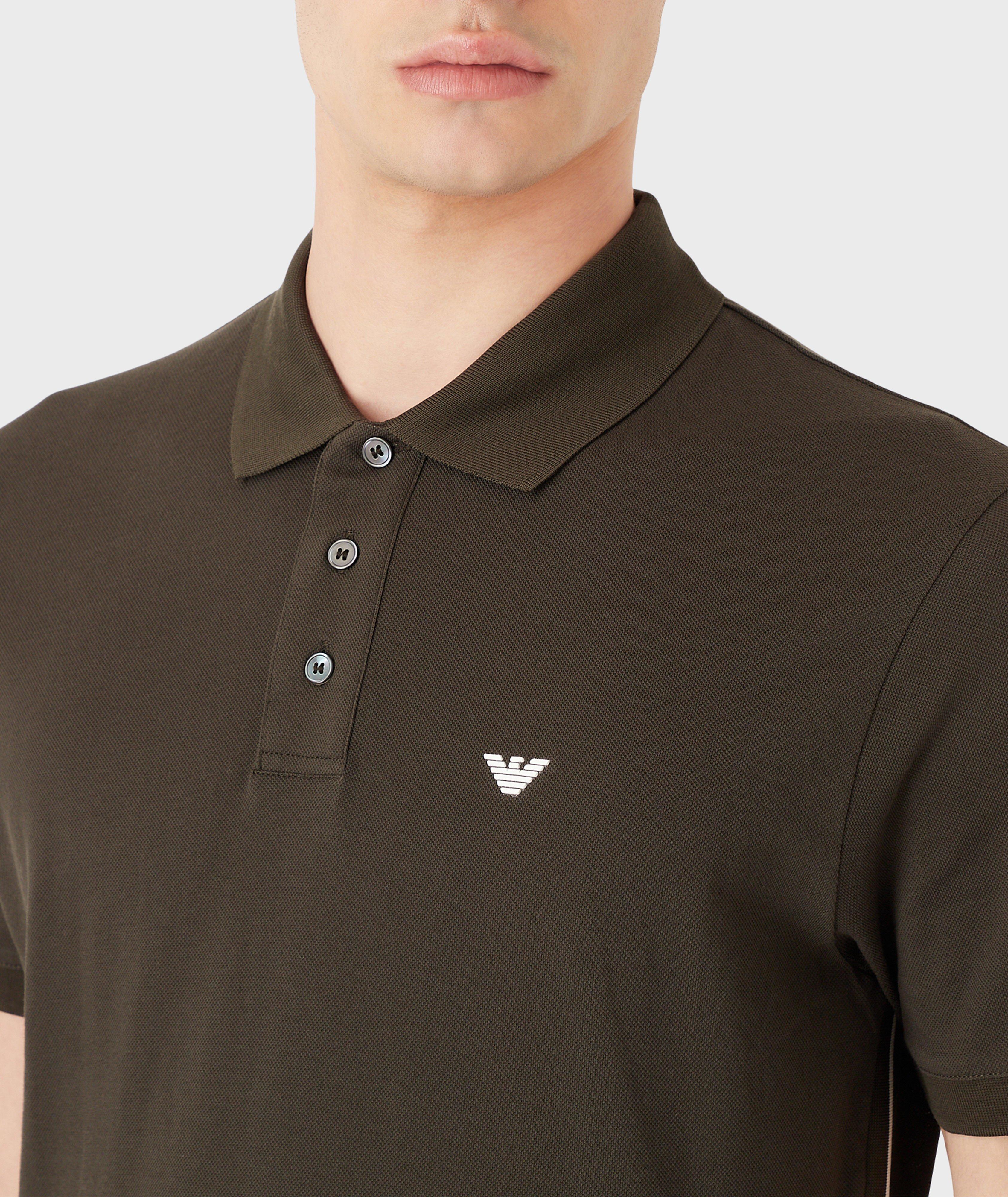 Mercerized Cotton Piquet Polo Shirt image 3