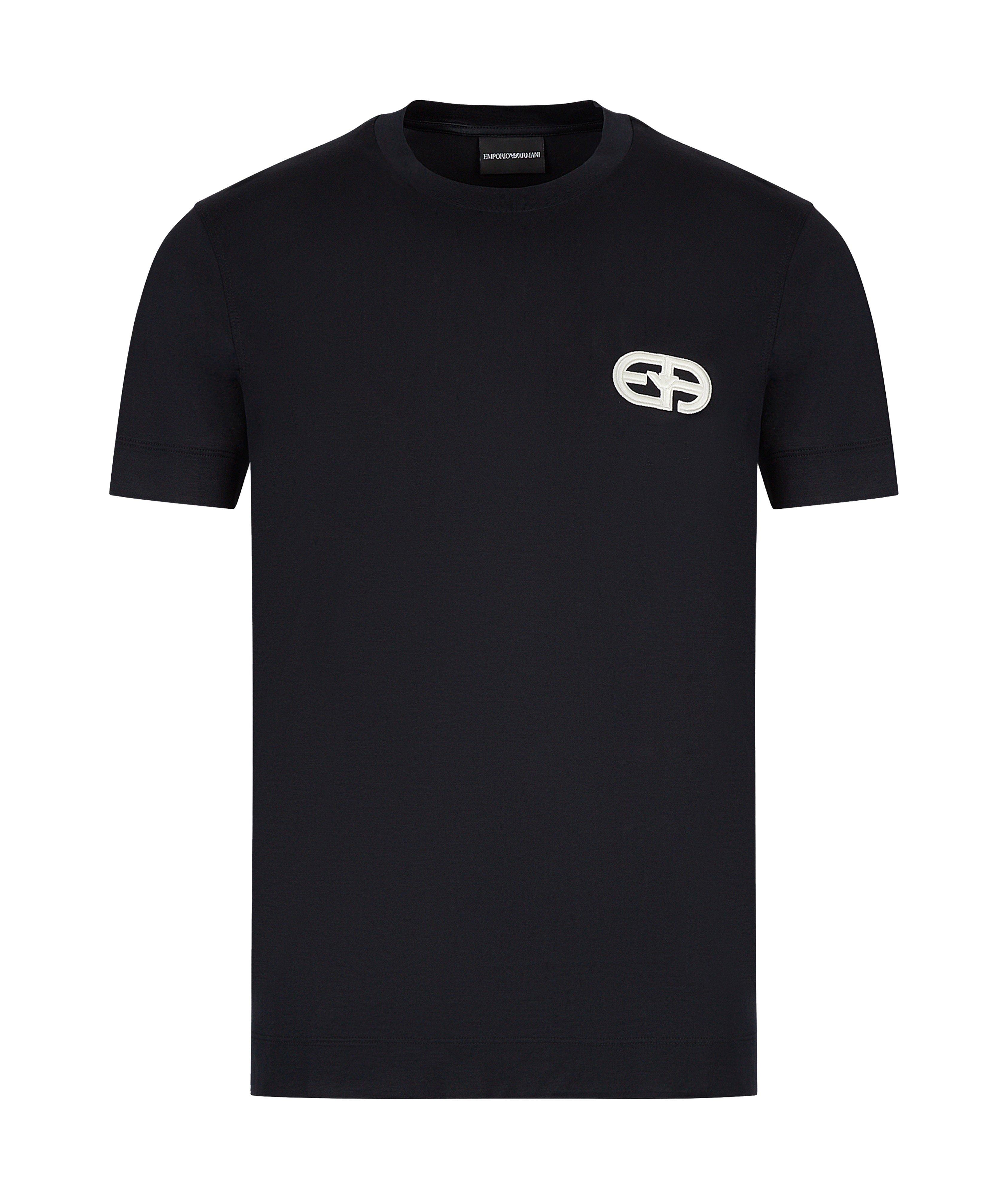 Tencel Blend Jersey T-Shirt Embroidered EA Logo image 0
