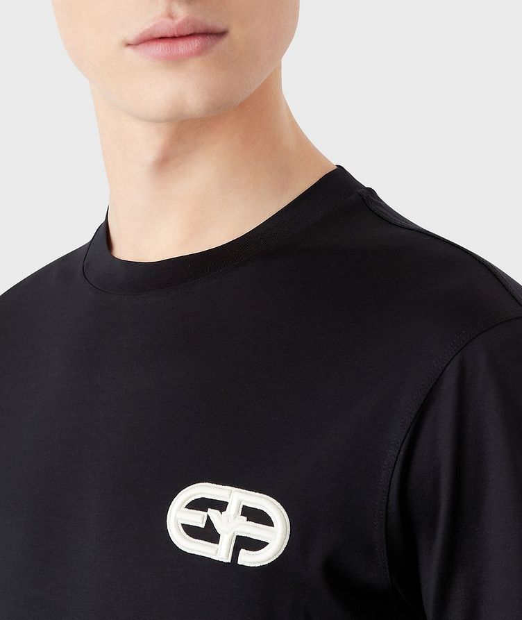 Tencel Blend Jersey T-Shirt Embroidered EA Logo image 3
