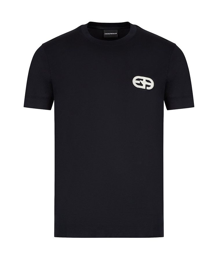 Tencel Blend Jersey T-Shirt Embroidered EA Logo image 0