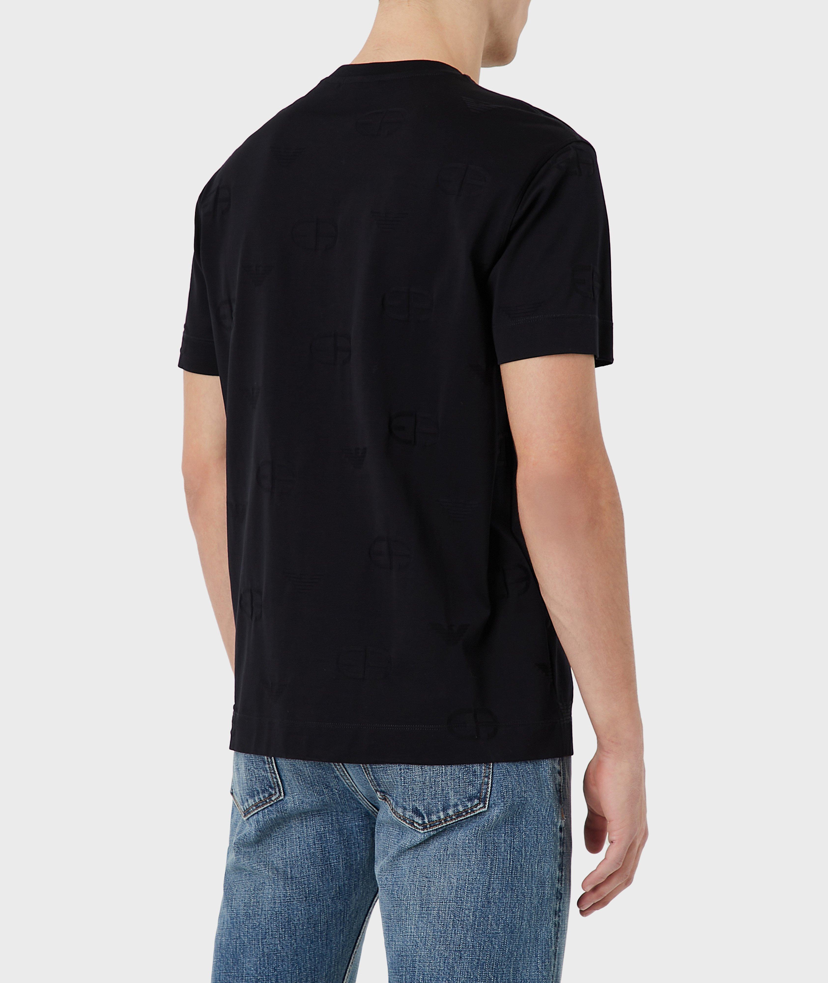 Jersey T-Shirt Embossed Intarsia-Knit Logo image 2