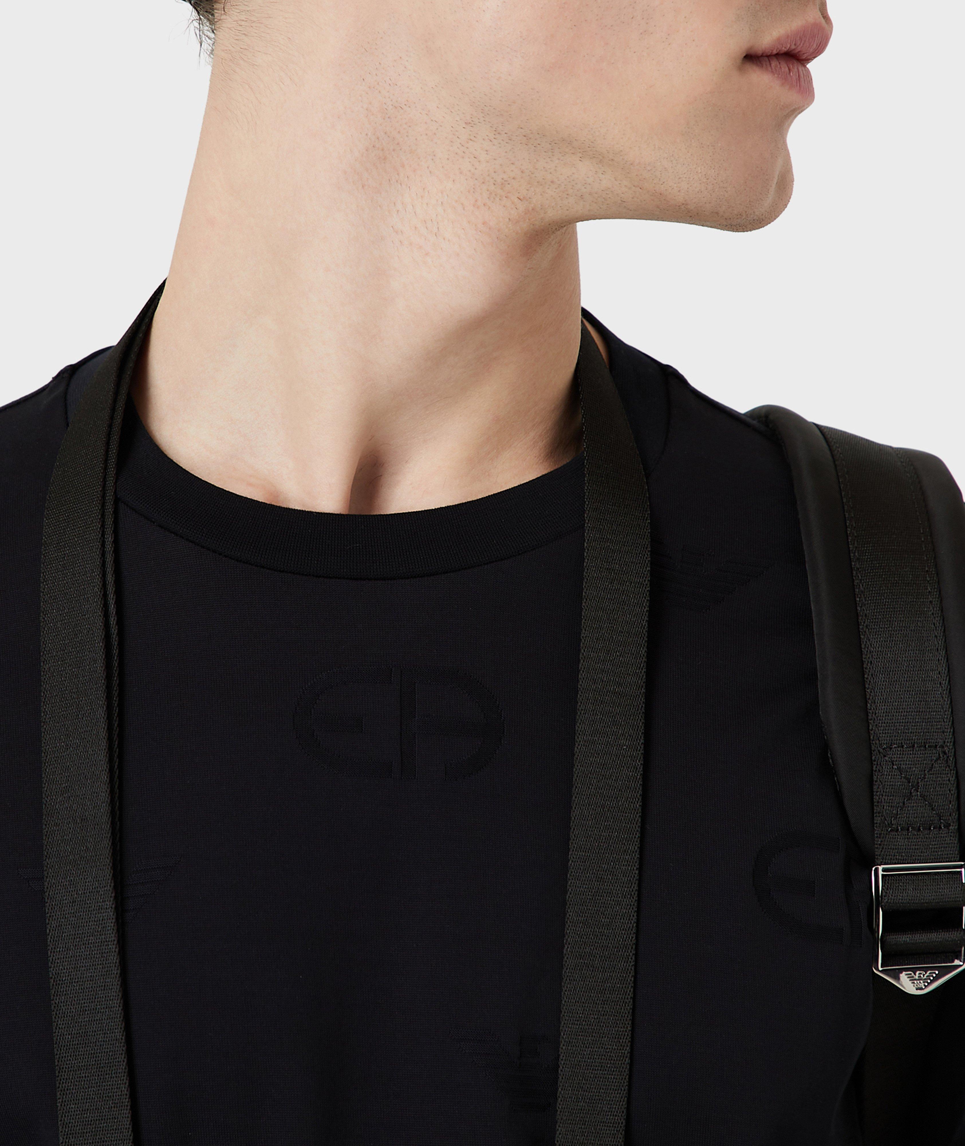 Jersey T-Shirt Embossed Intarsia-Knit Logo image 3