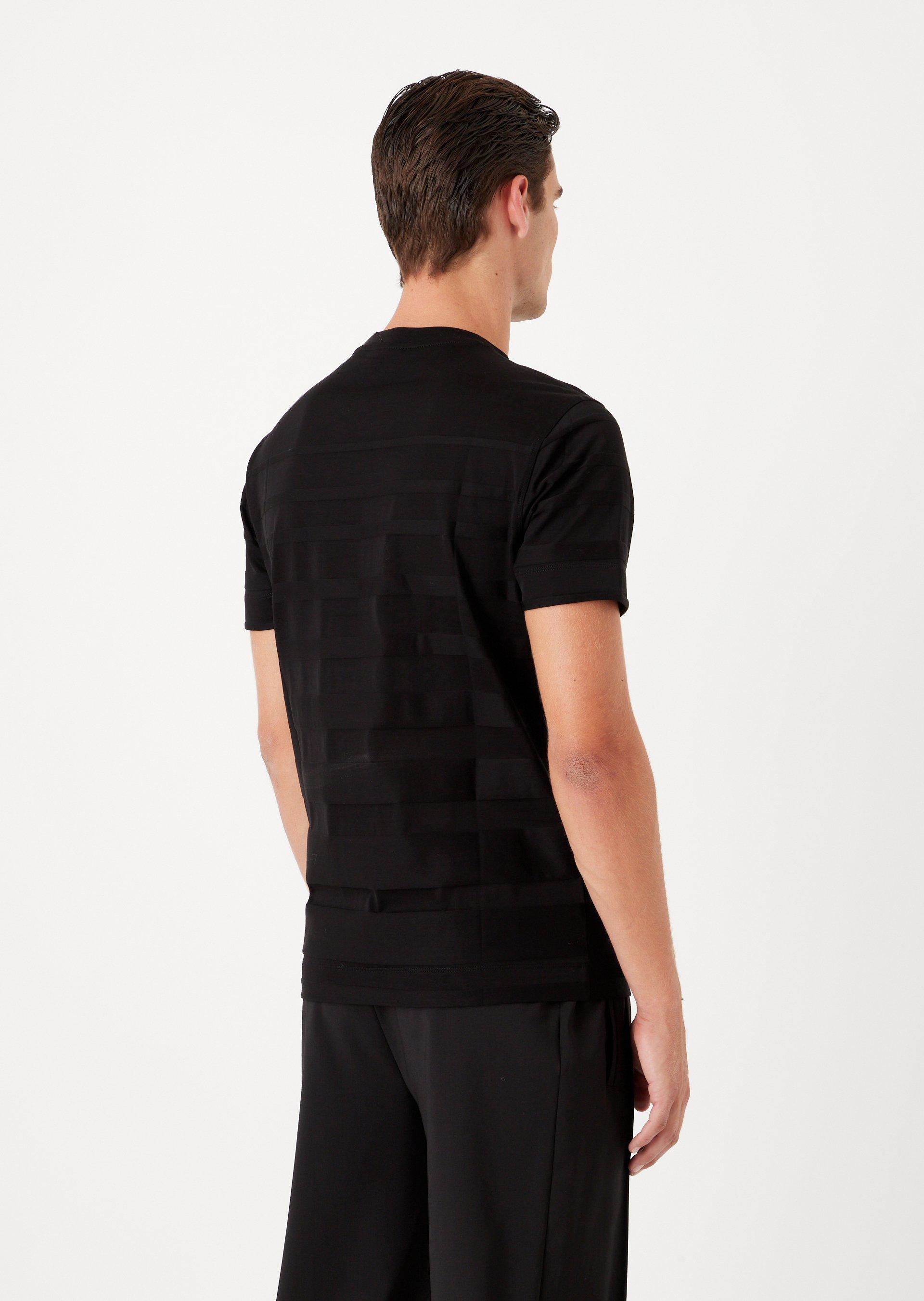 Stripe jacquard jersey t-shirt image 2