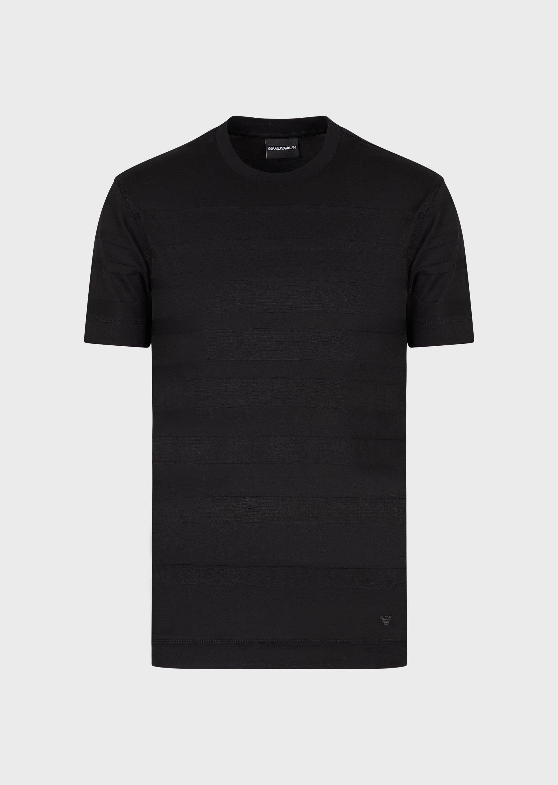 Stripe jacquard jersey t-shirt image 0