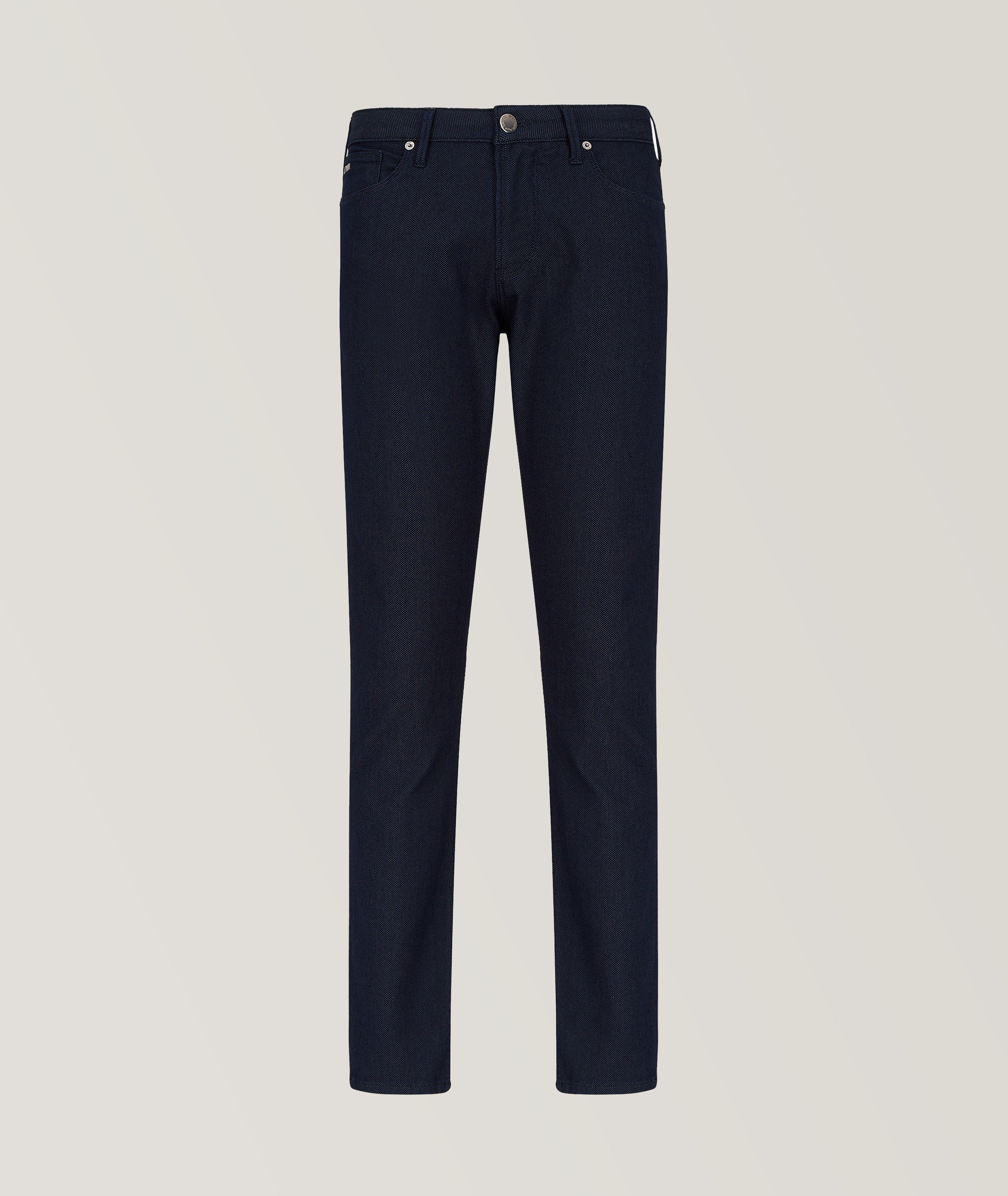 Pantalon J06 en mélange de coton de coupe amincie image 0