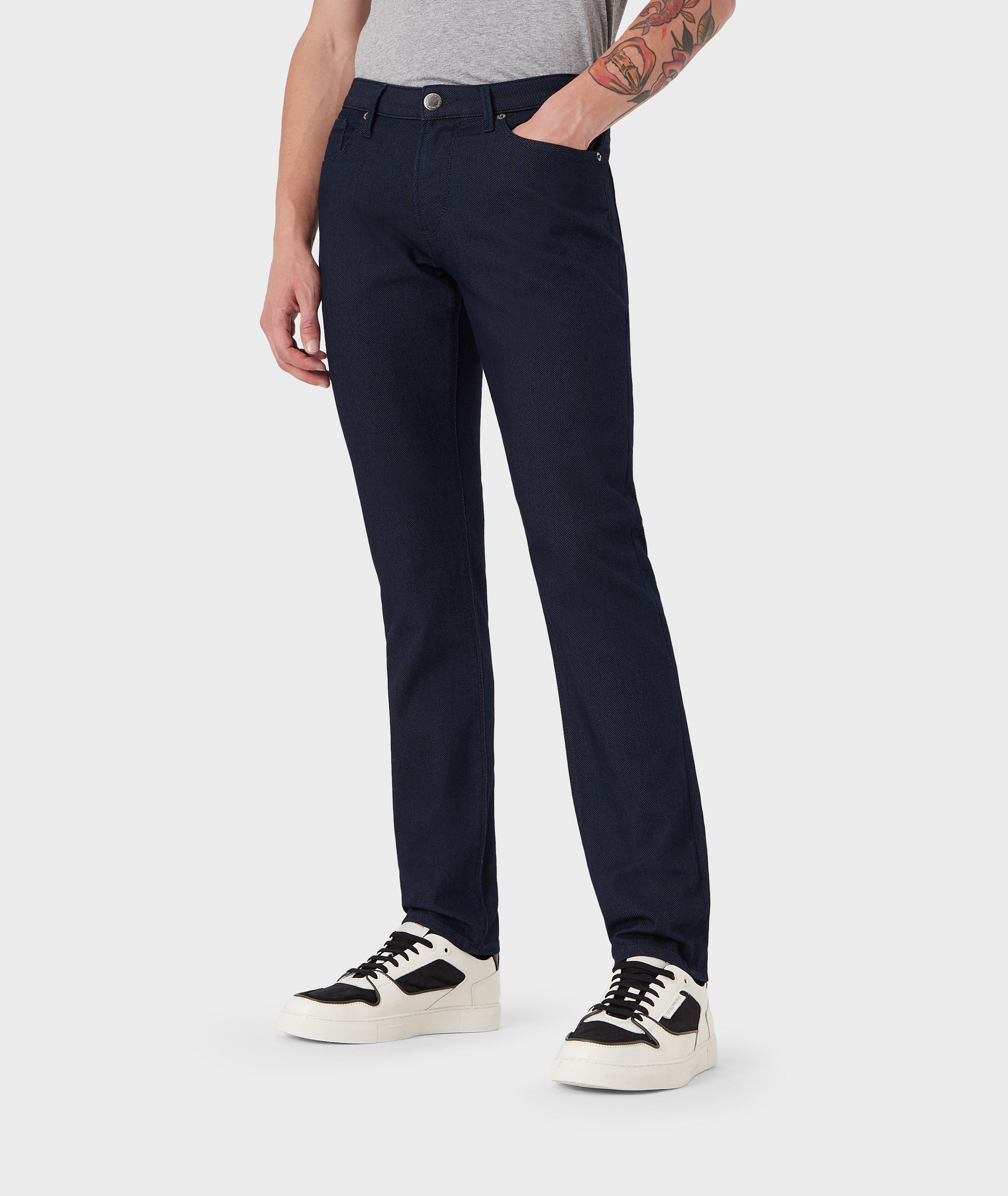 Pantalon J06 en mélange de coton de coupe amincie image 1