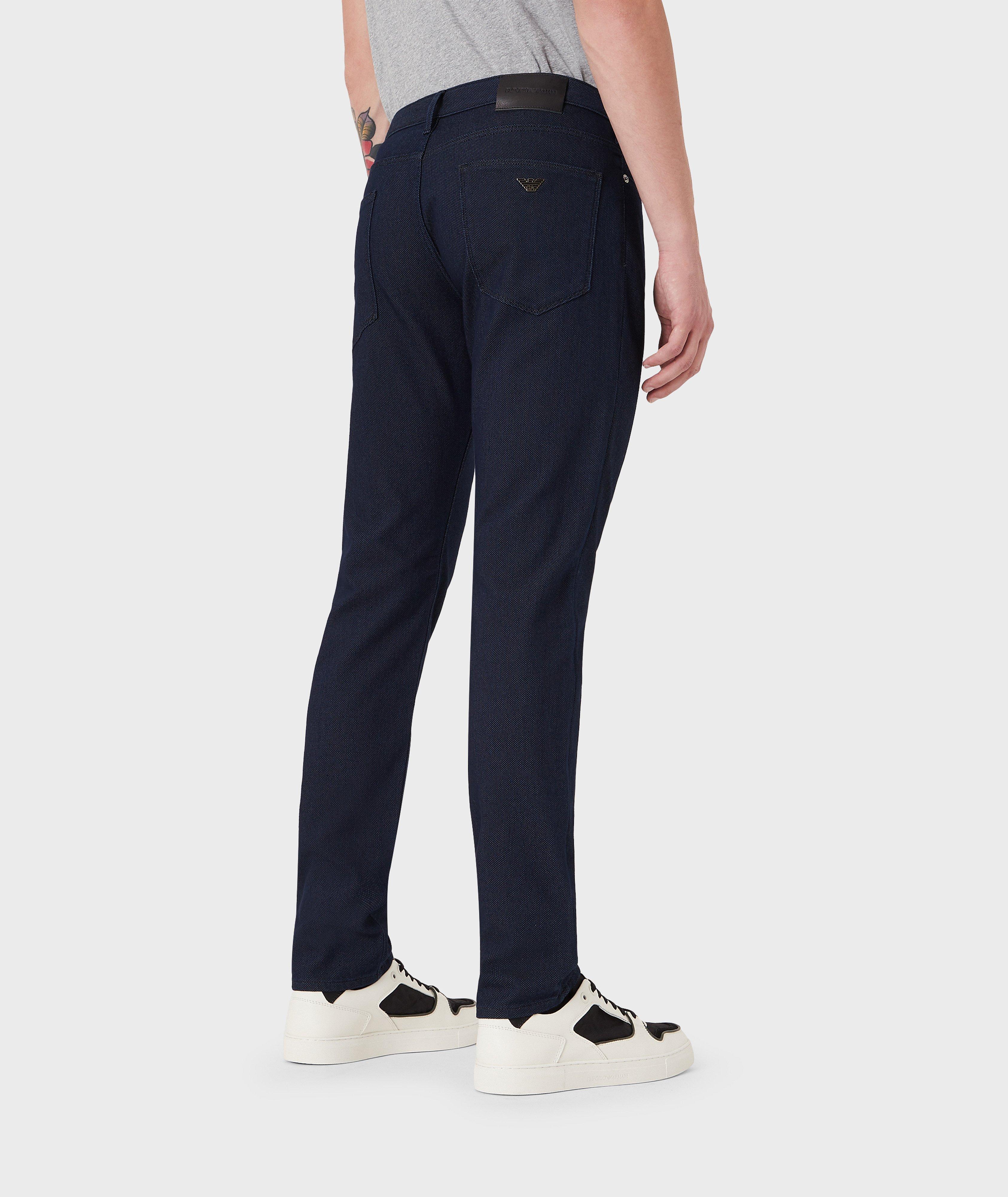 Pantalon J06 en mélange de coton de coupe amincie image 2