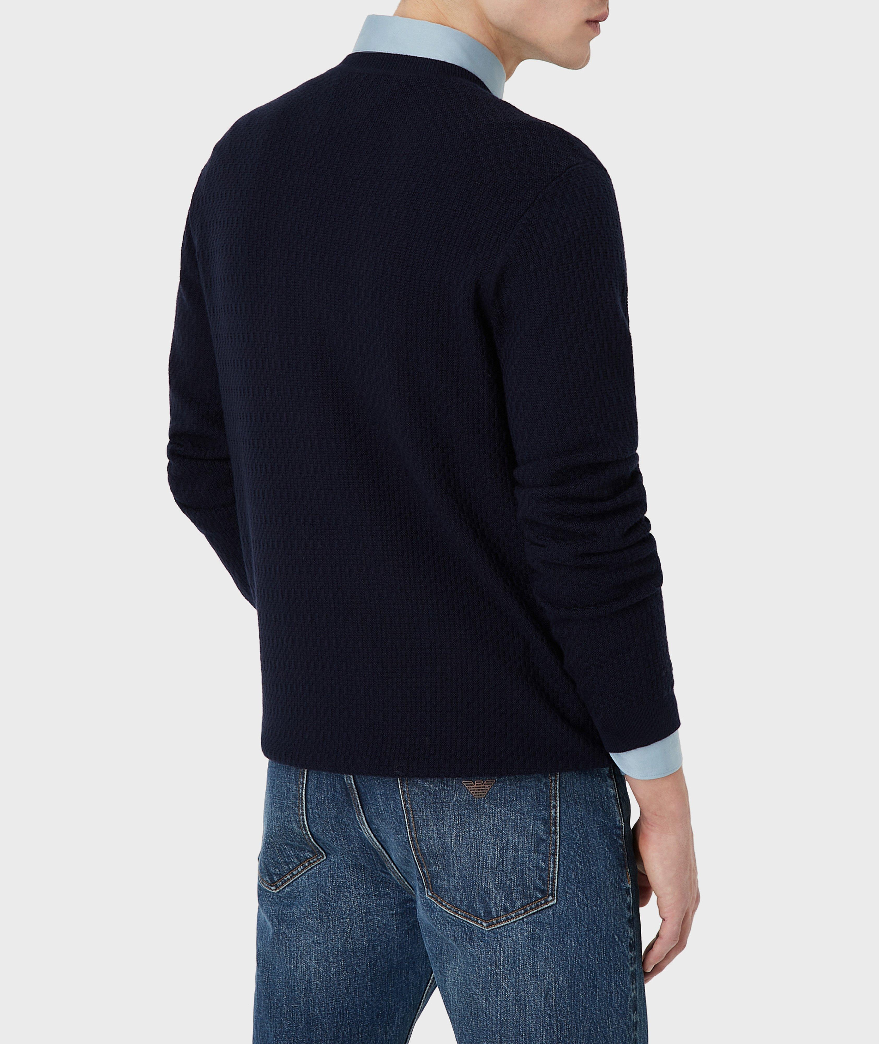 Textured Stitch Crewneck Jumper image 2