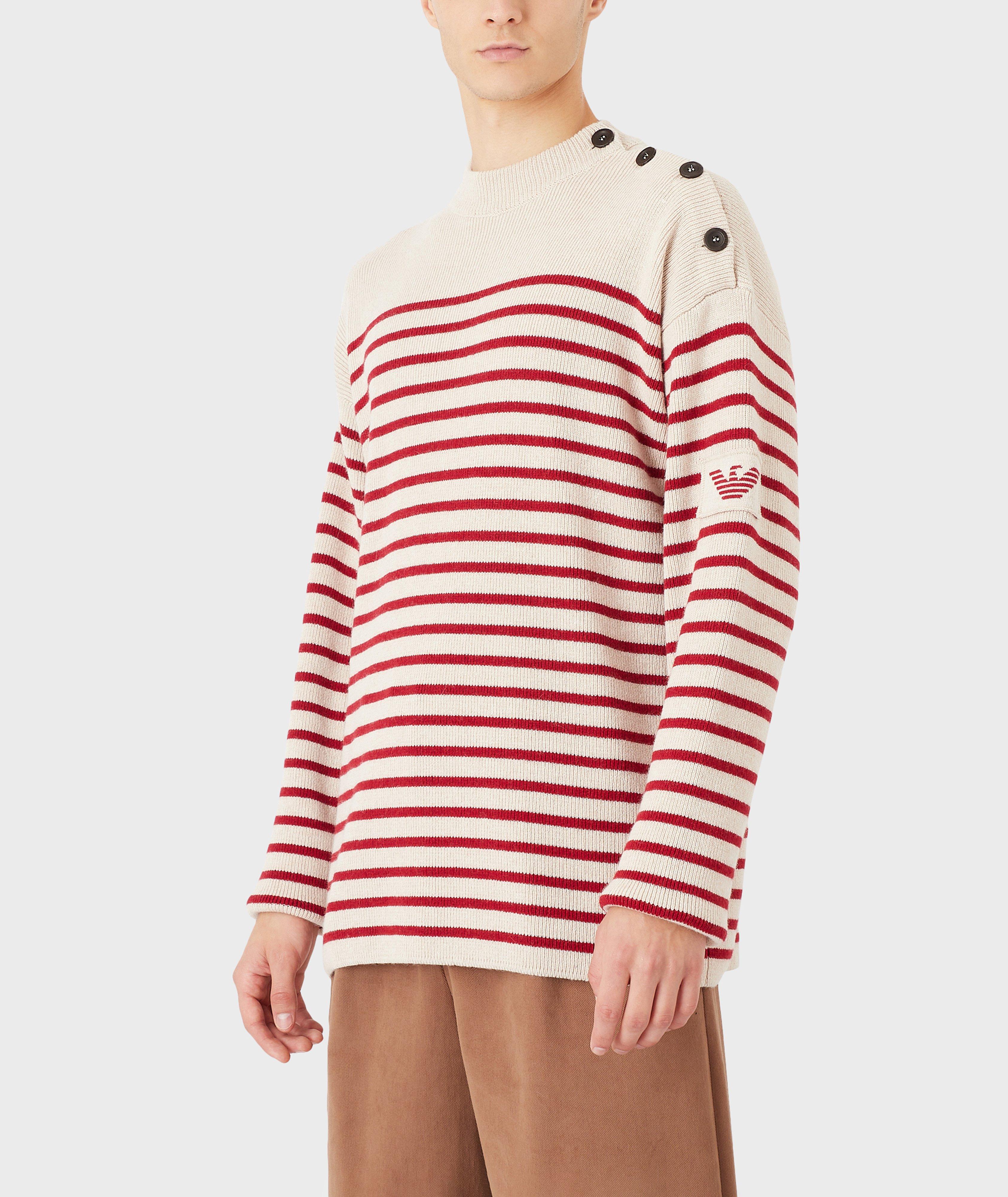 EArctic Sustainable Collection Wool-Blend Striped Jumper image 1