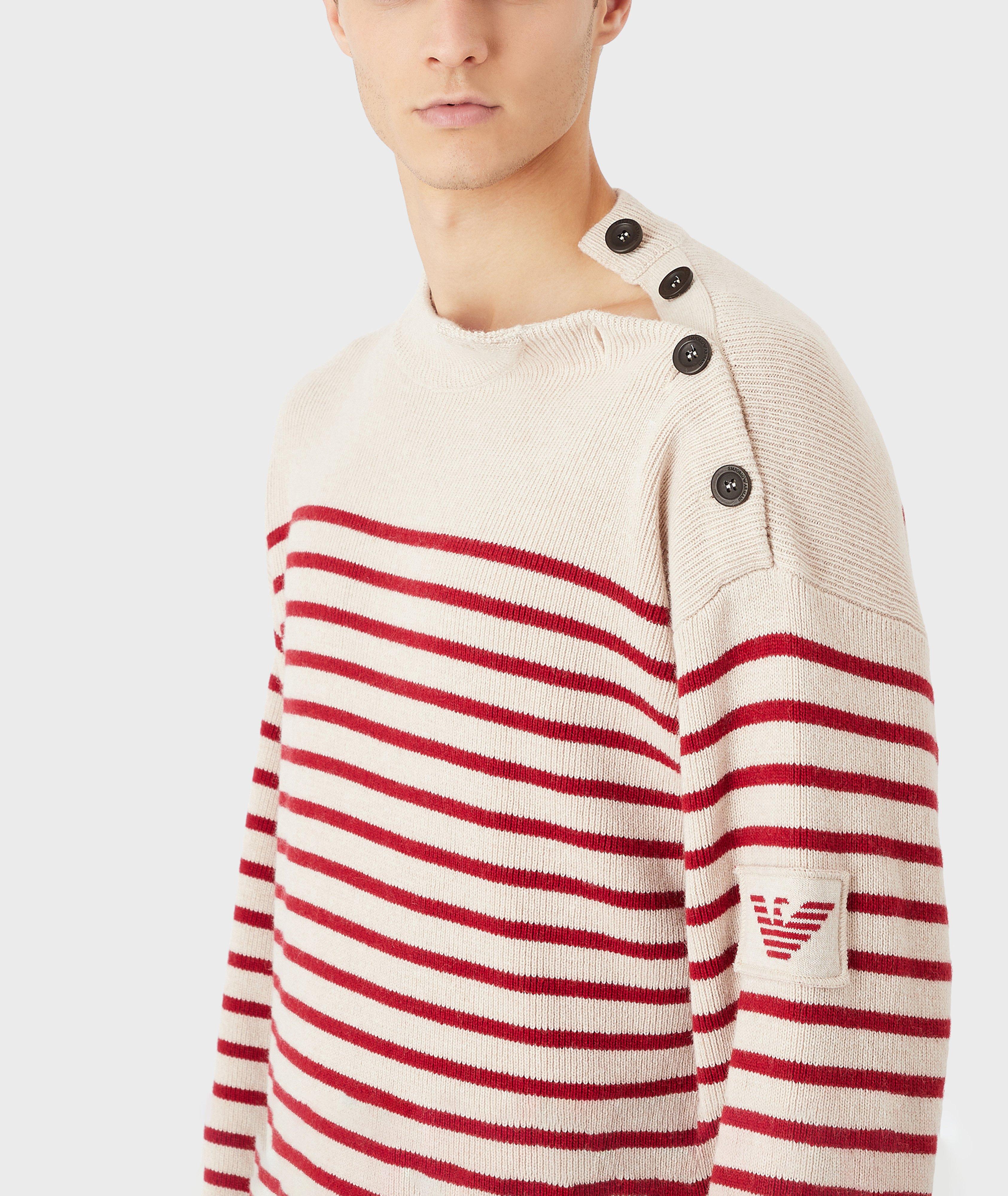 EArctic Sustainable Collection Wool-Blend Striped Jumper image 3
