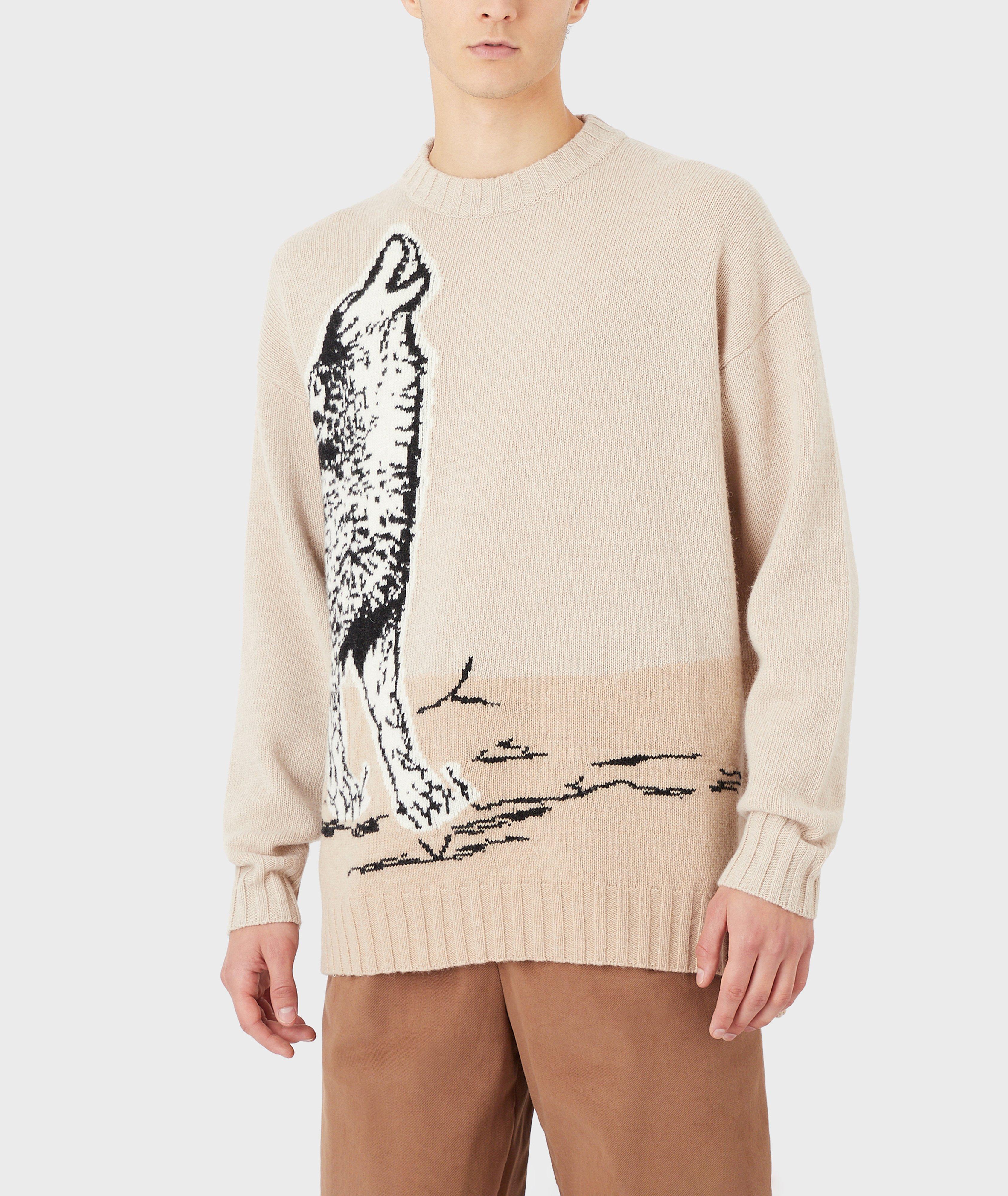 EArctic Sustainable Collection Intarsia Animal Sweater image 1