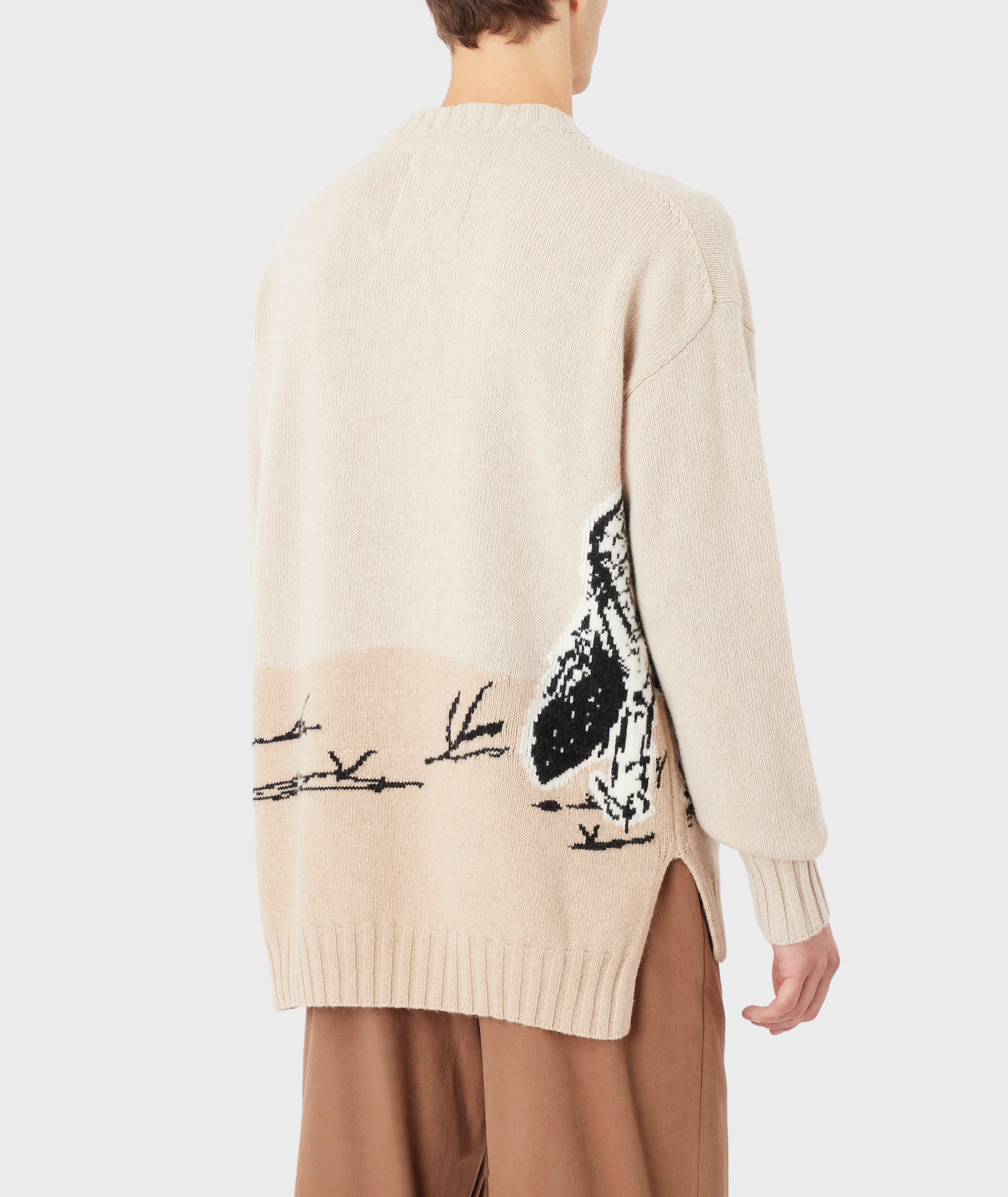 EArctic Sustainable Collection Intarsia Animal Sweater image 2