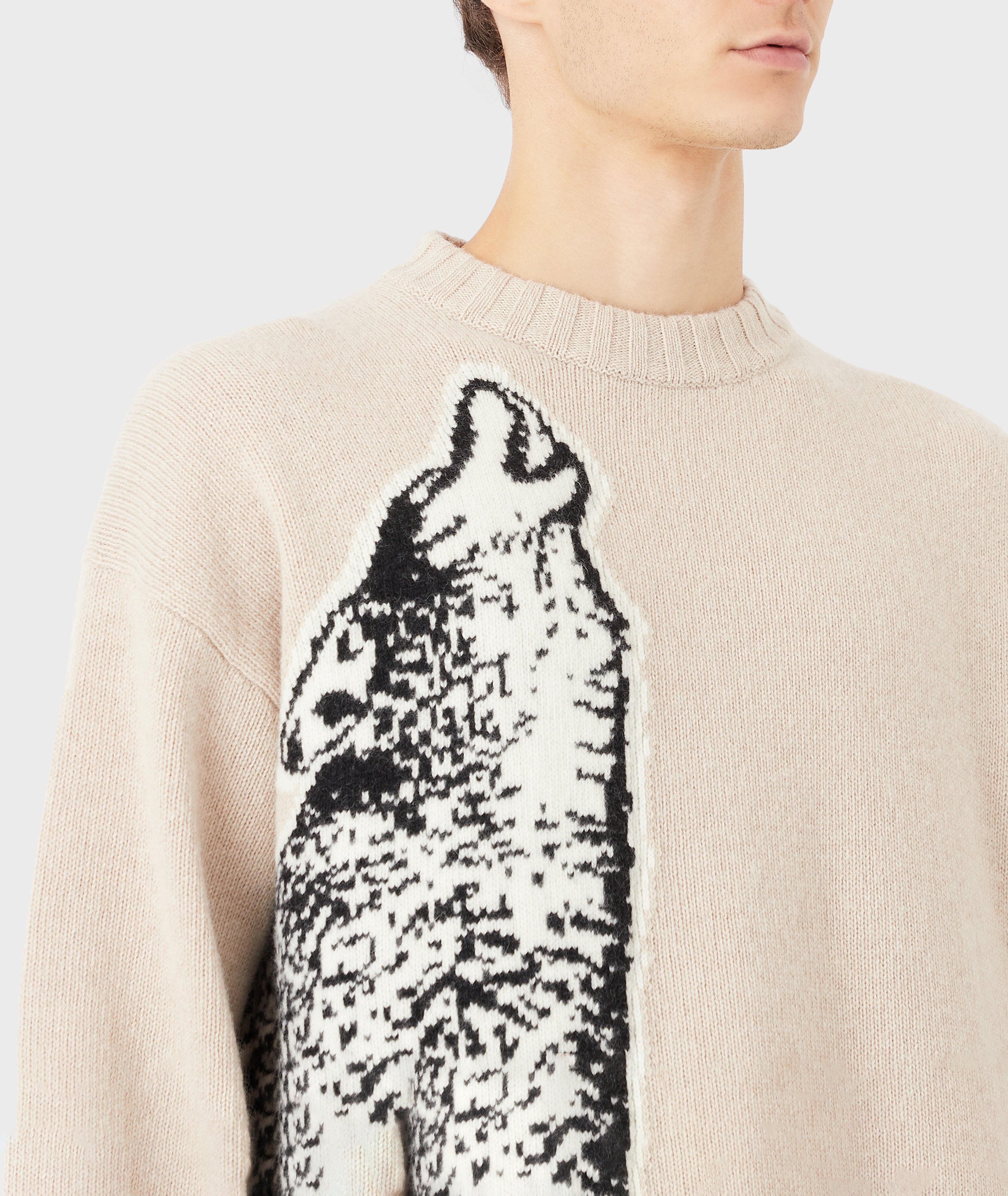 EArctic Sustainable Collection Intarsia Animal Sweater image 4