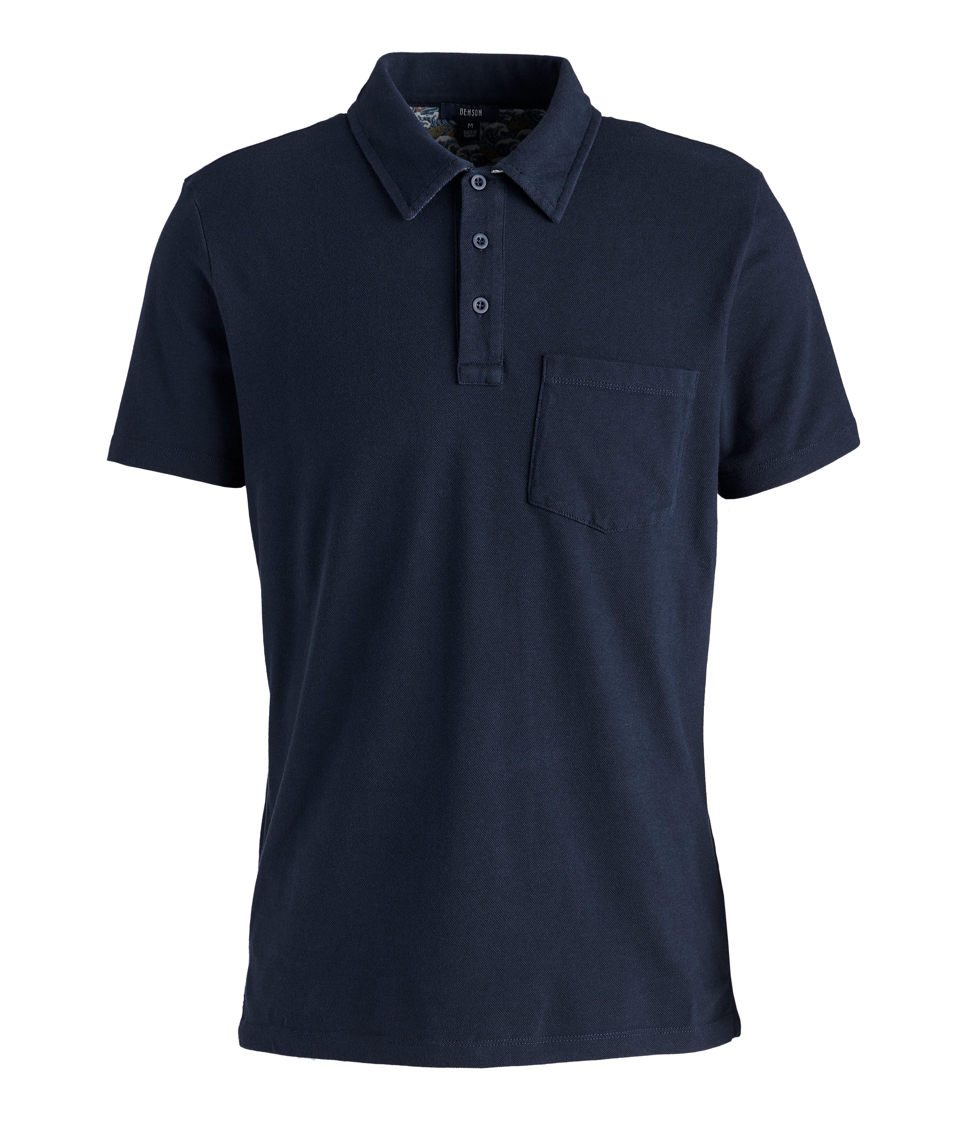Hanlan Stretch-Cotton Piqué Polo image 0