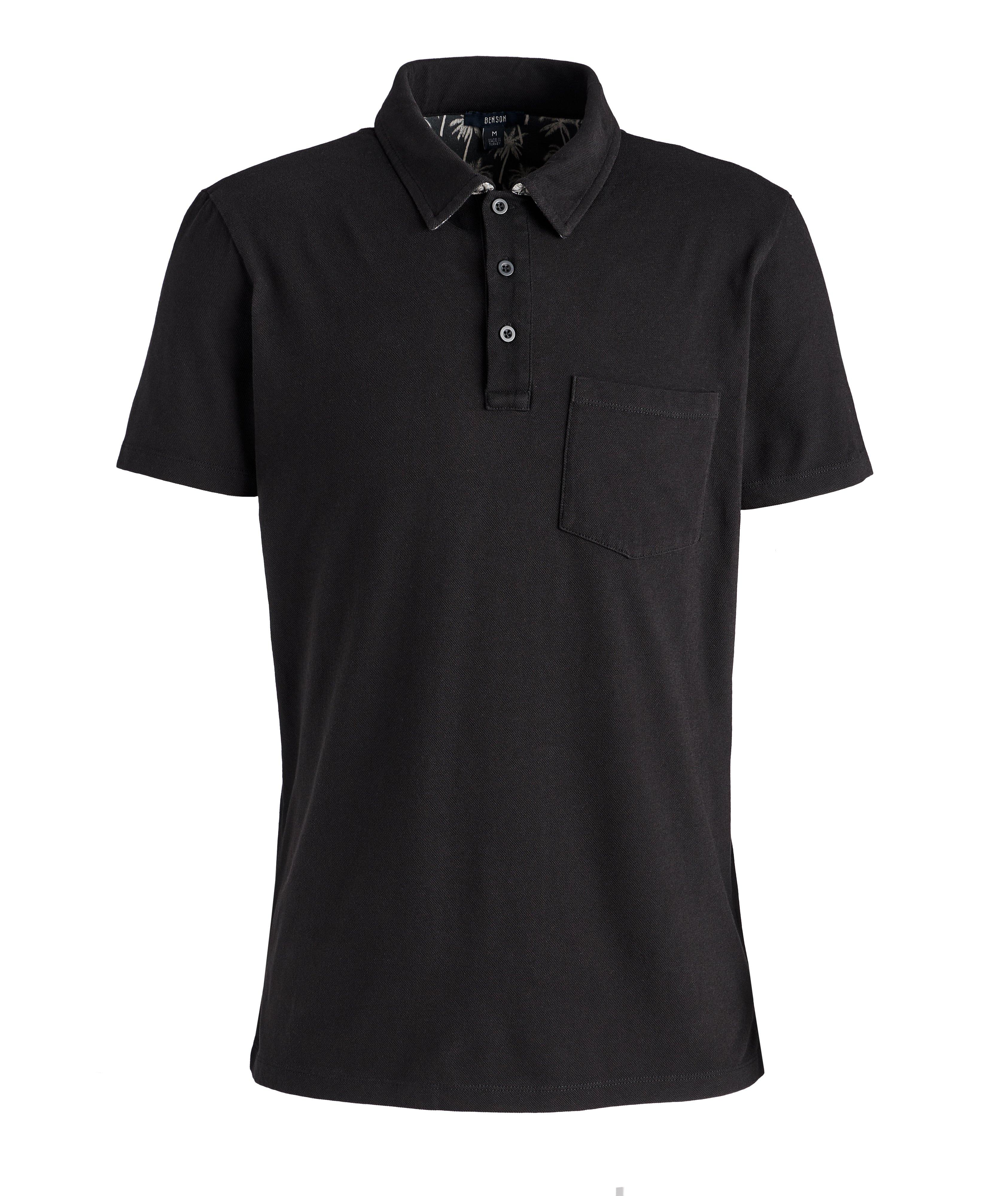 Hanlan Stretch-Cotton Pique Polo image 0