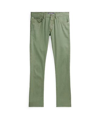 Ralph Lauren Purple Label Five-Pocket Linen-Cotton Pants