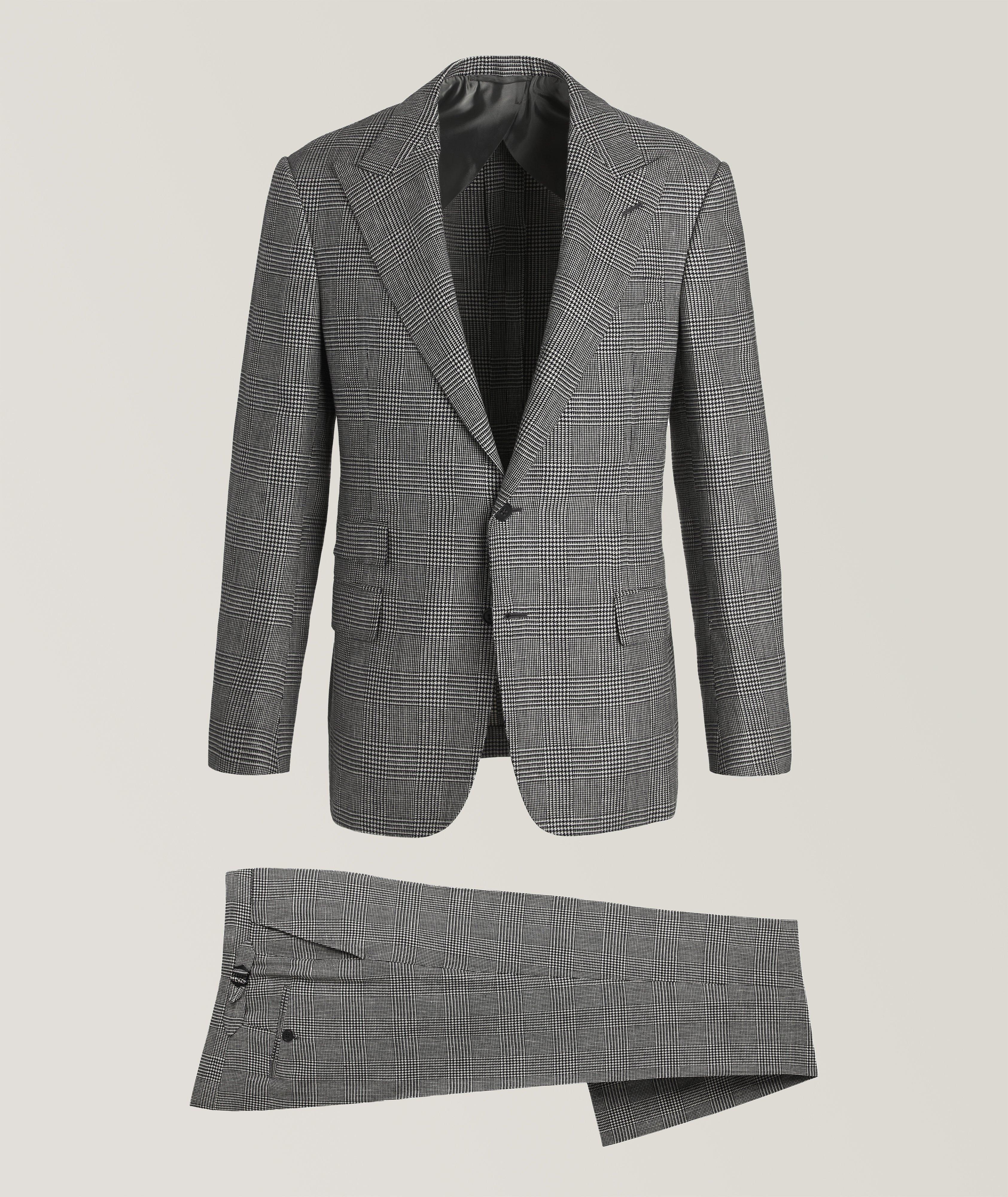 Kent Linen-Wool Glen Check Suit image 0