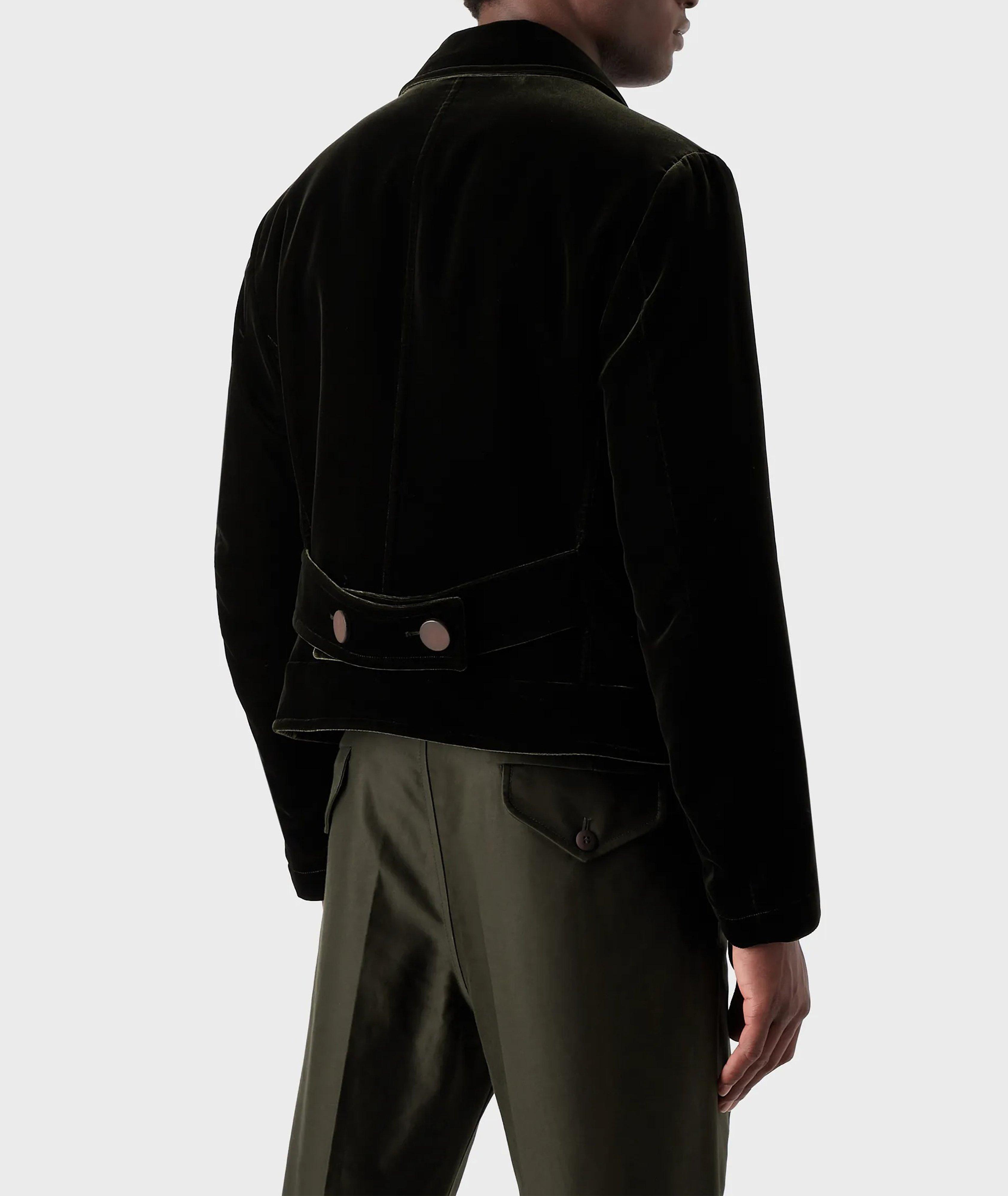 Double Breasted Velvet Blouson Jacket  image 2