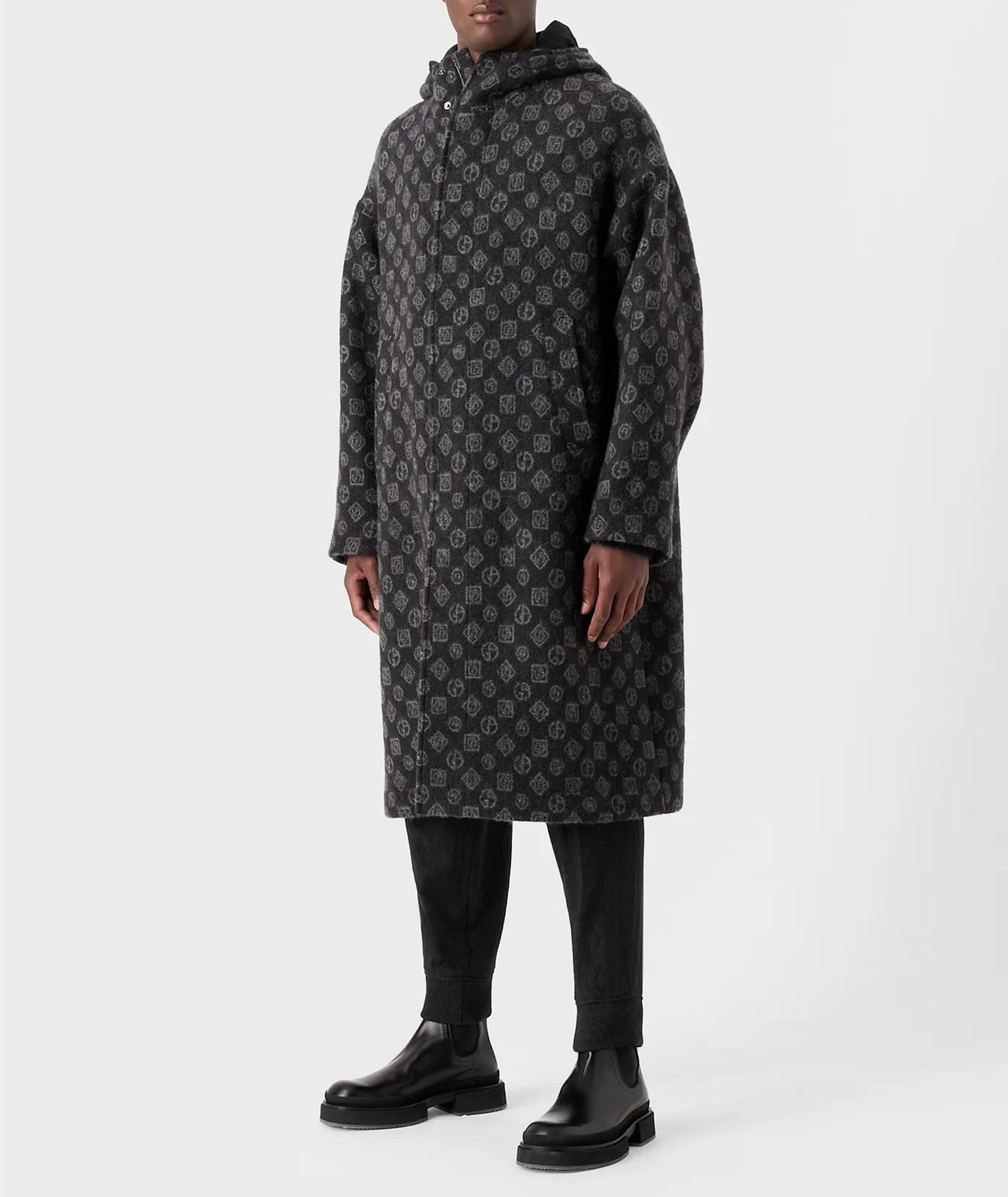 Jacquard Monogramed Hooded Parka  image 1