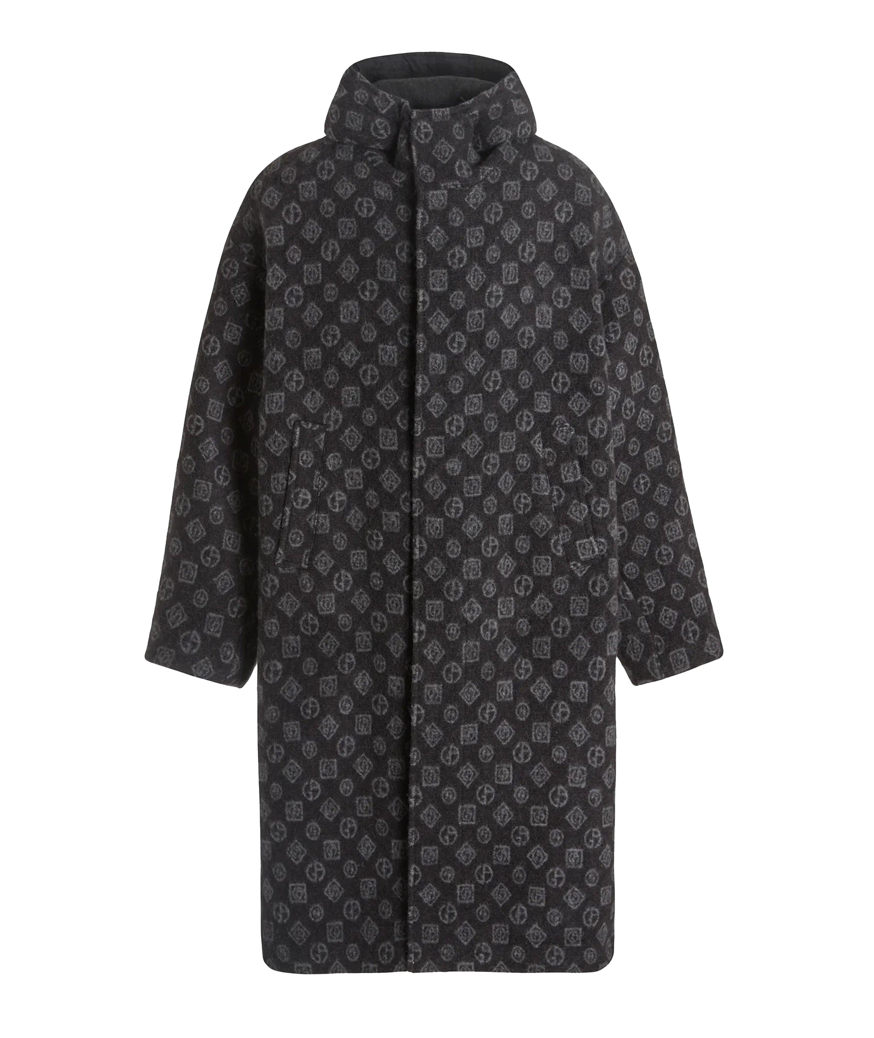 Jacquard Monogramed Hooded Parka  image 0