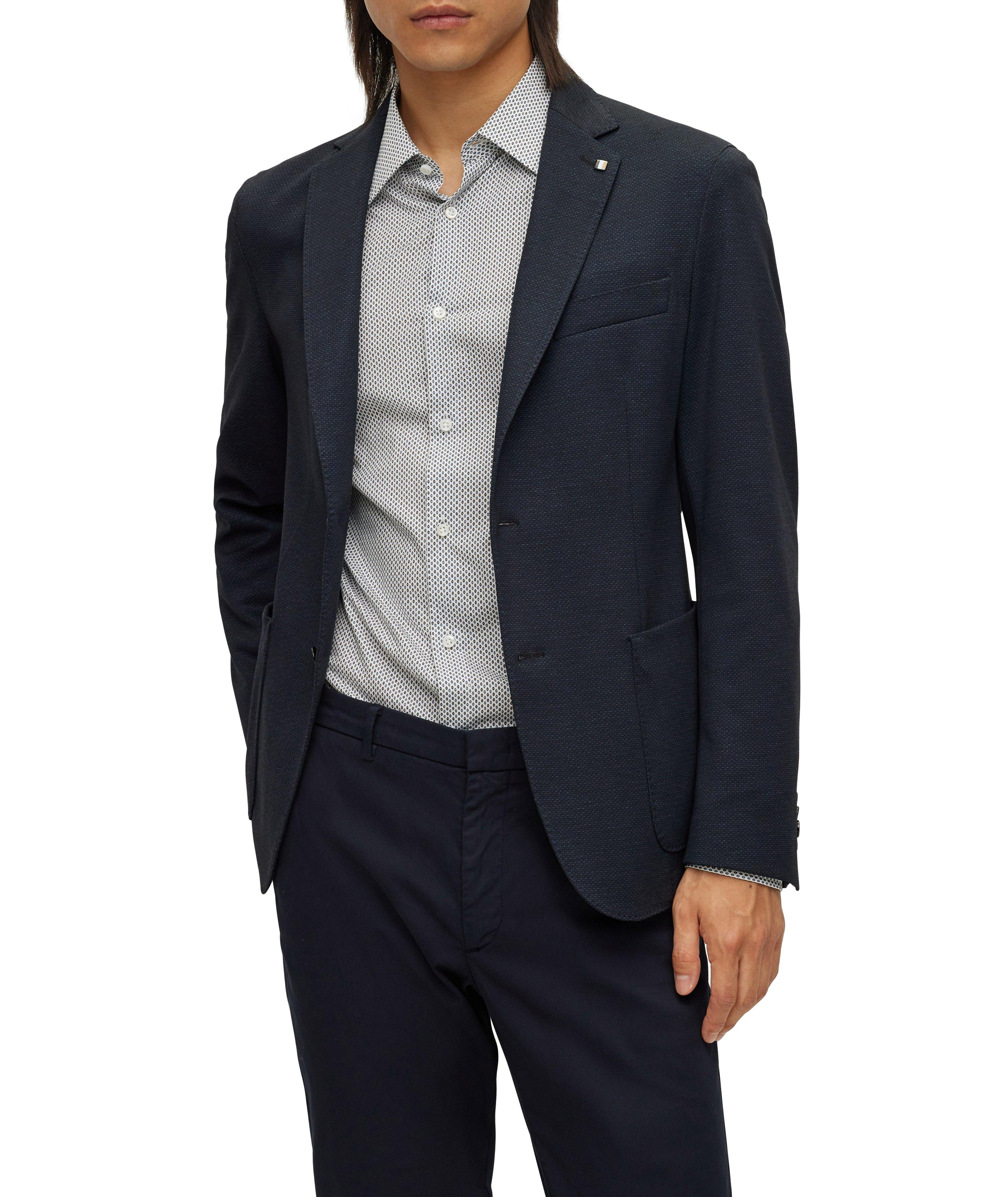Blazer en jersey extensible de coupe amincie image 1