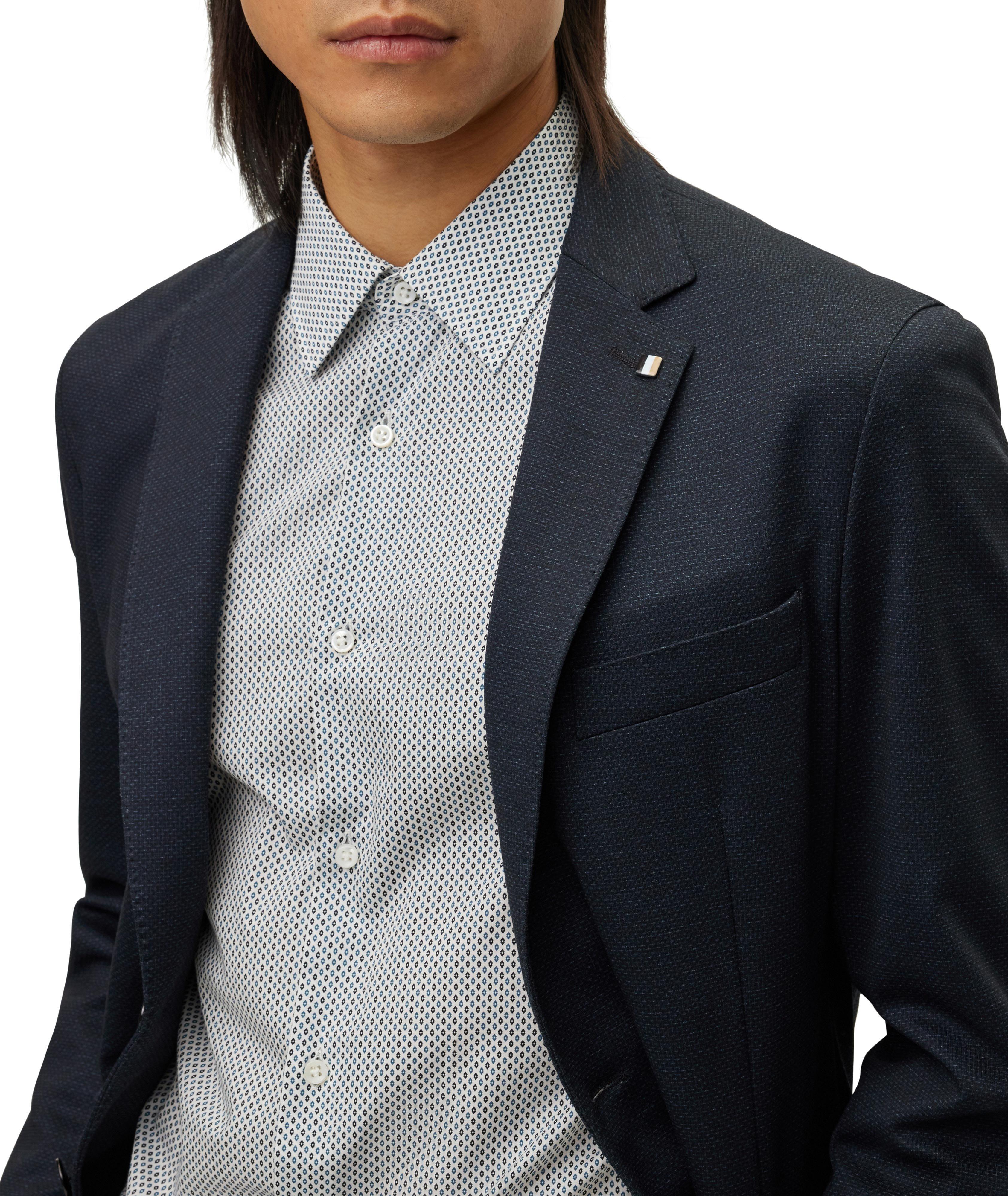 Blazer en jersey extensible de coupe amincie image 4