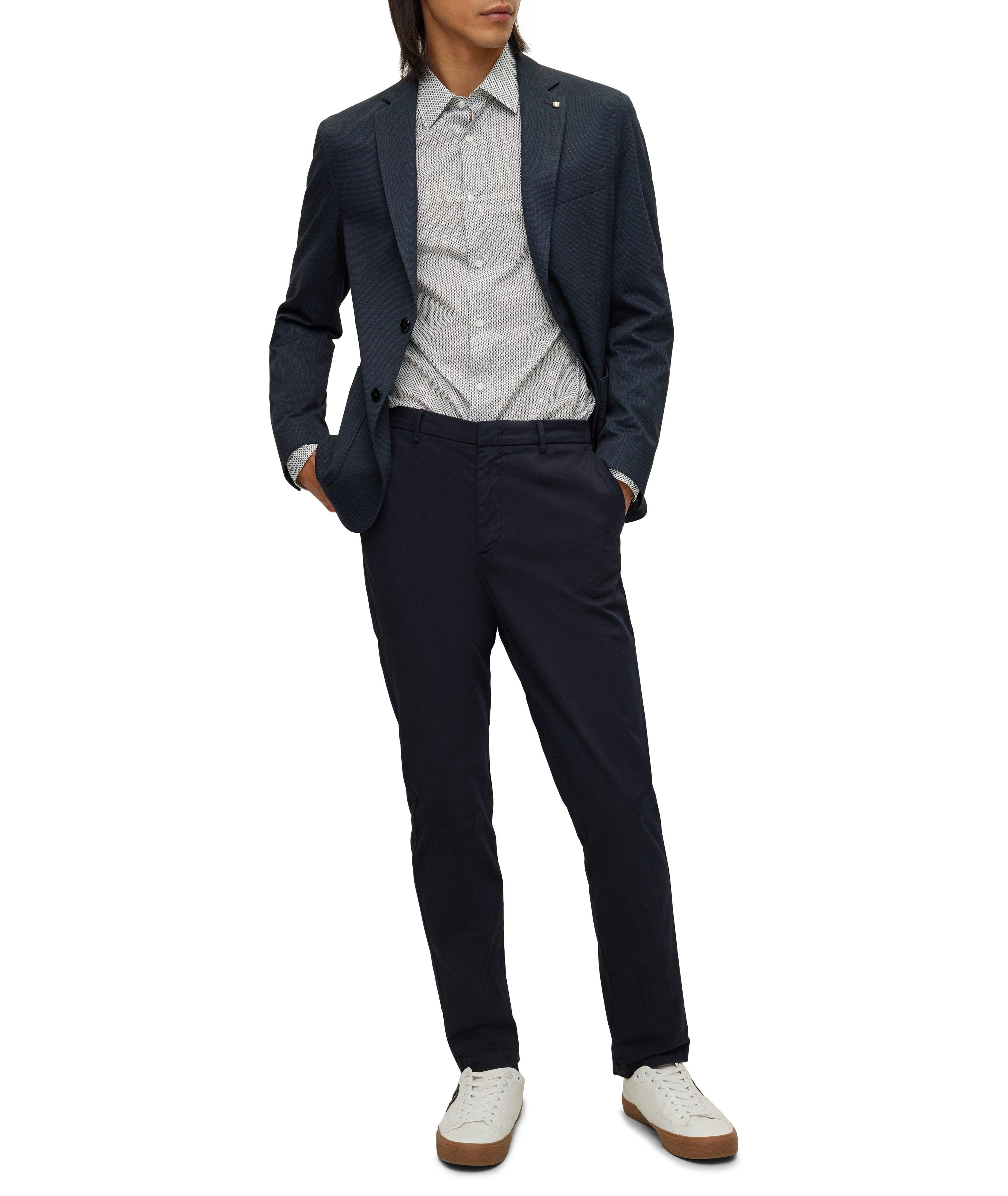 Blazer en jersey extensible de coupe amincie image 5