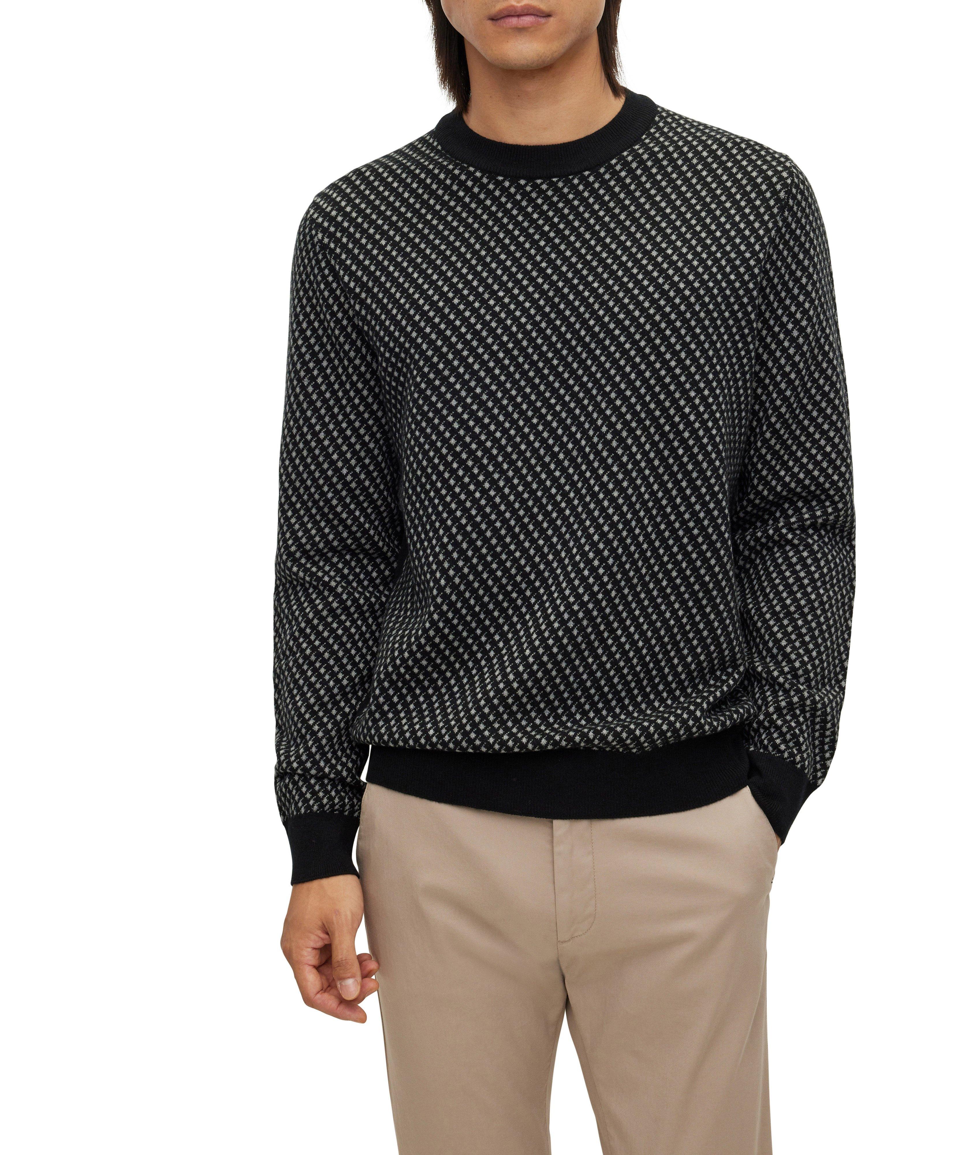 Wool-Blend Jacquard Sweater image 1