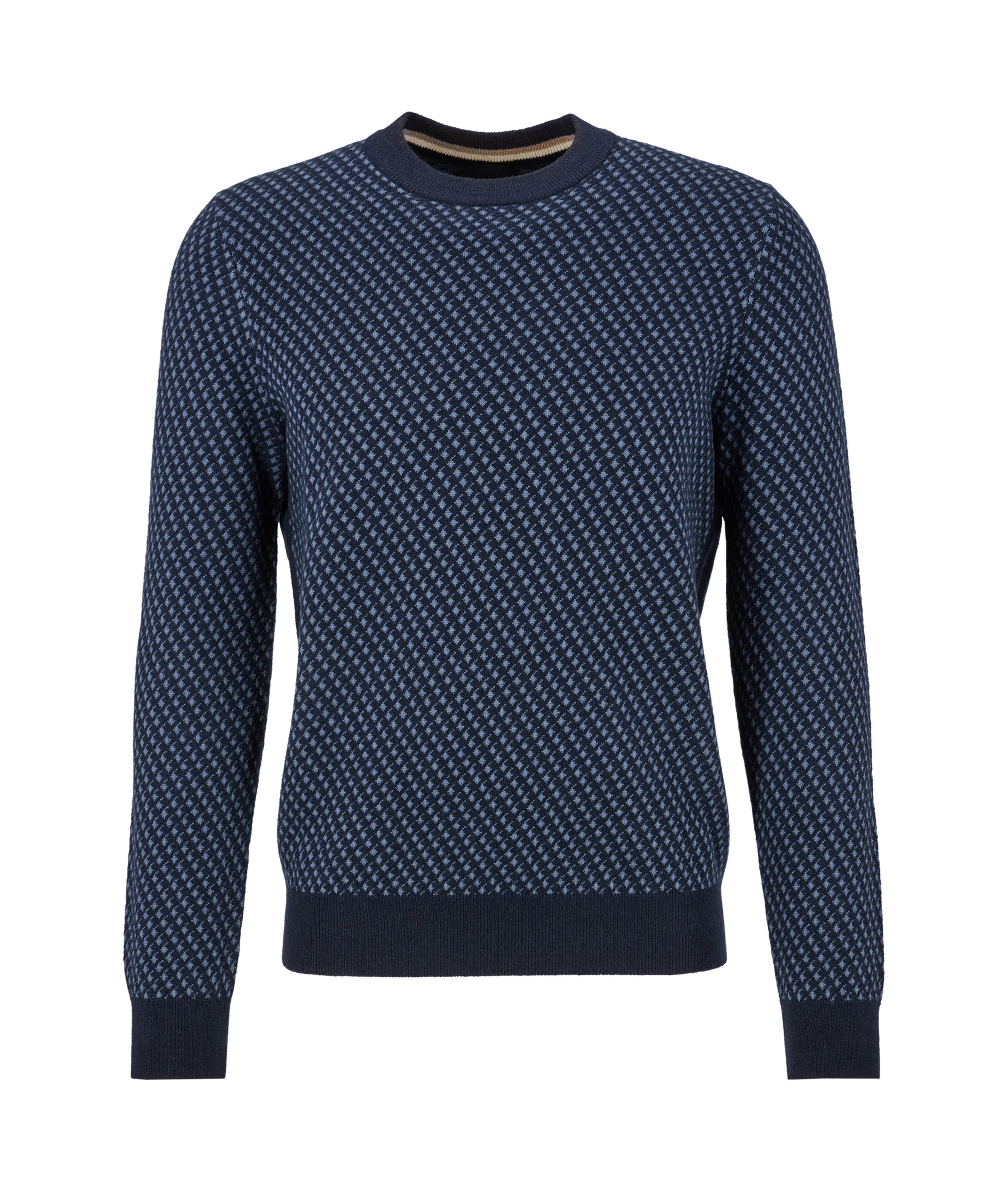 Wool-Blend Jacquard Sweater