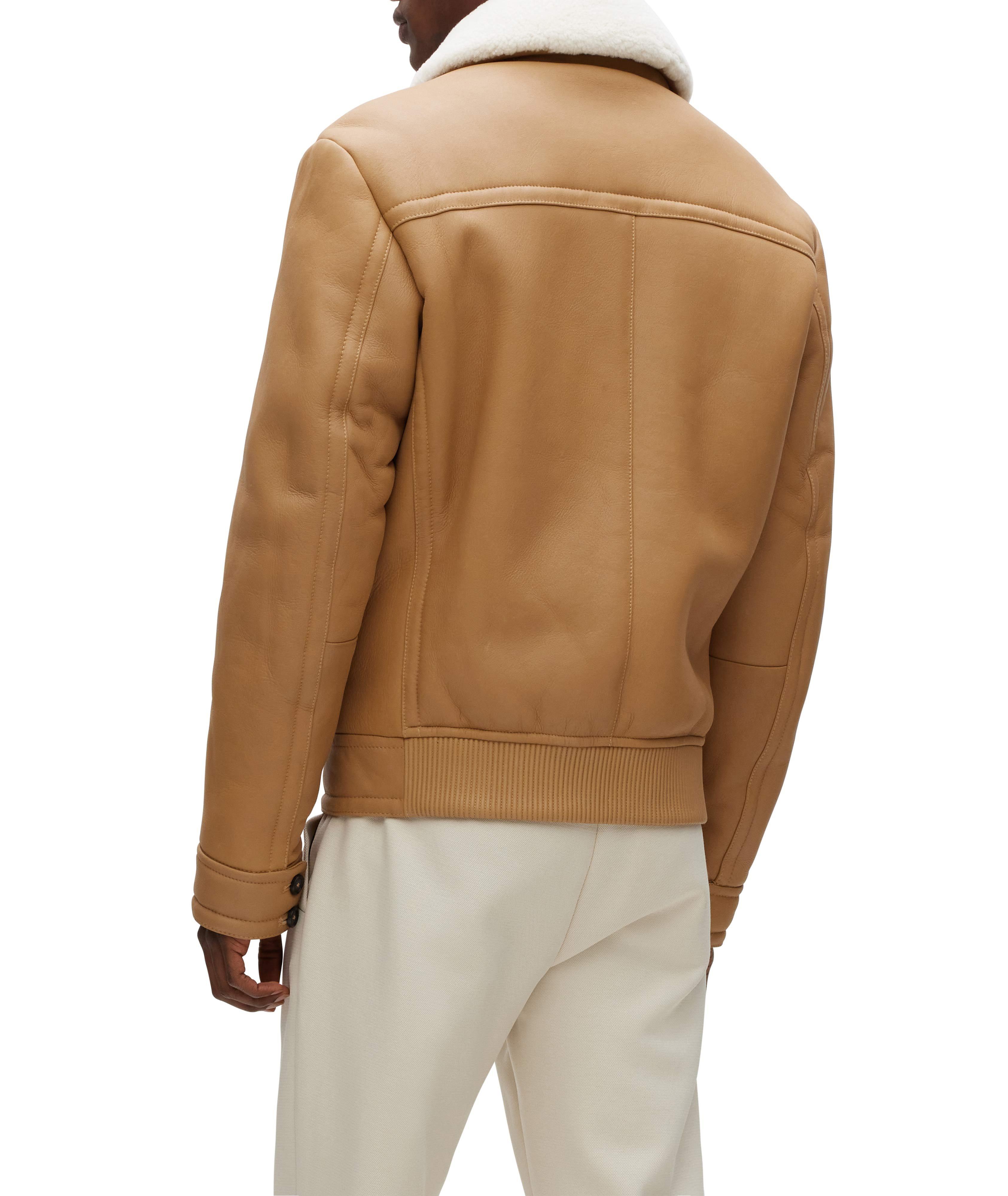 Lambskin Two-Zip Shearling Jacket image 2
