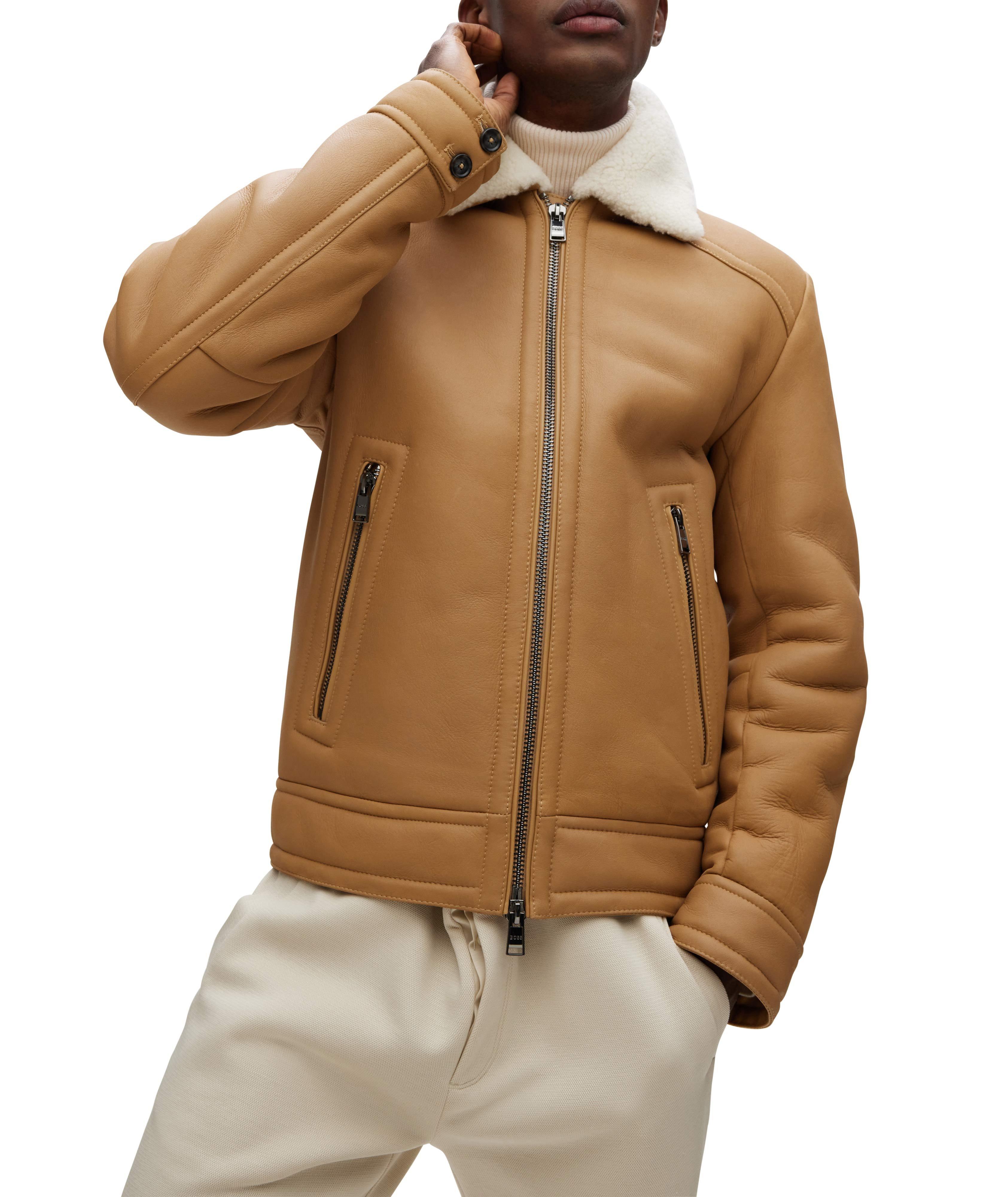 Lambskin Two-Zip Shearling Jacket image 3