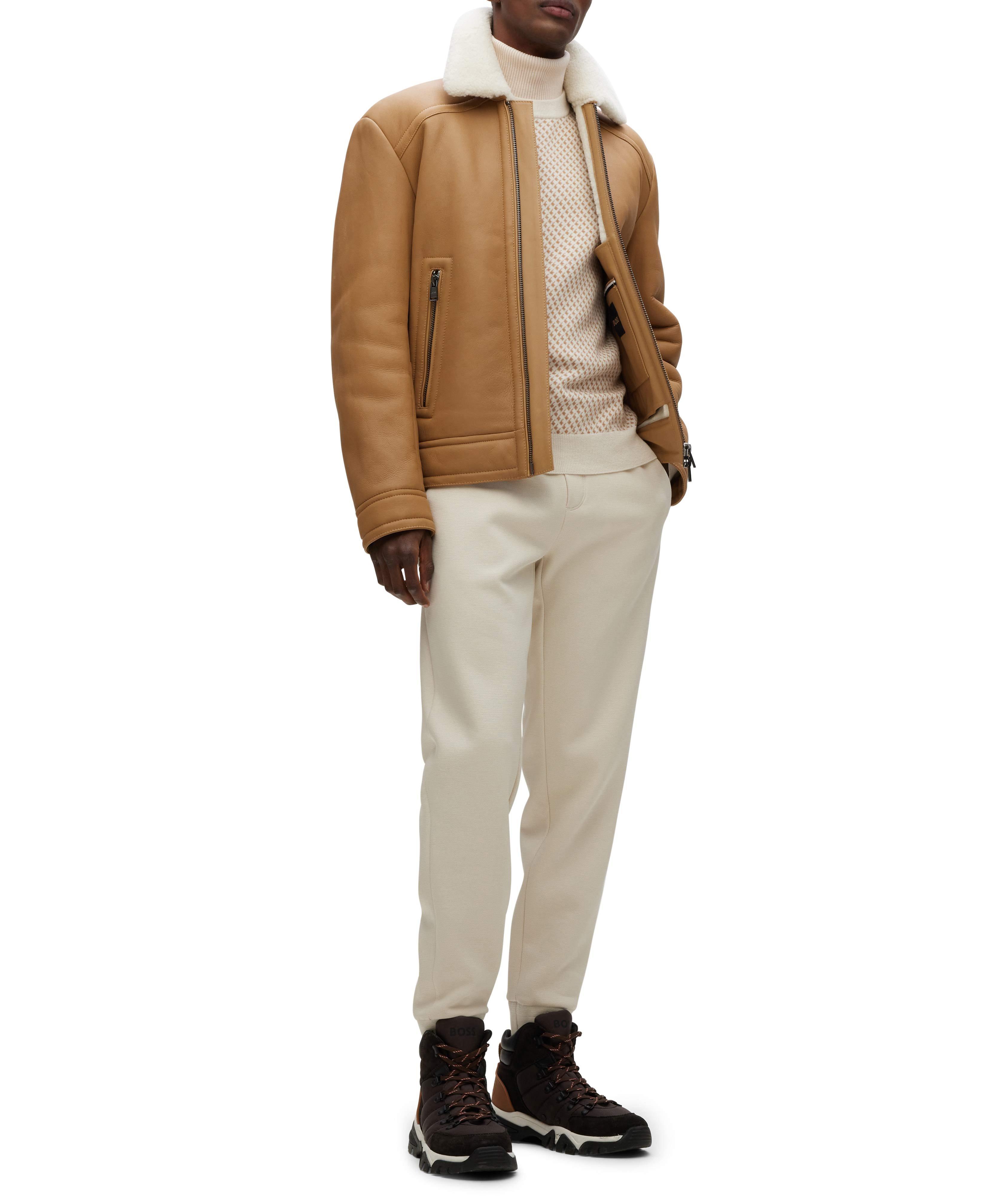 Lambskin Two-Zip Shearling Jacket image 5