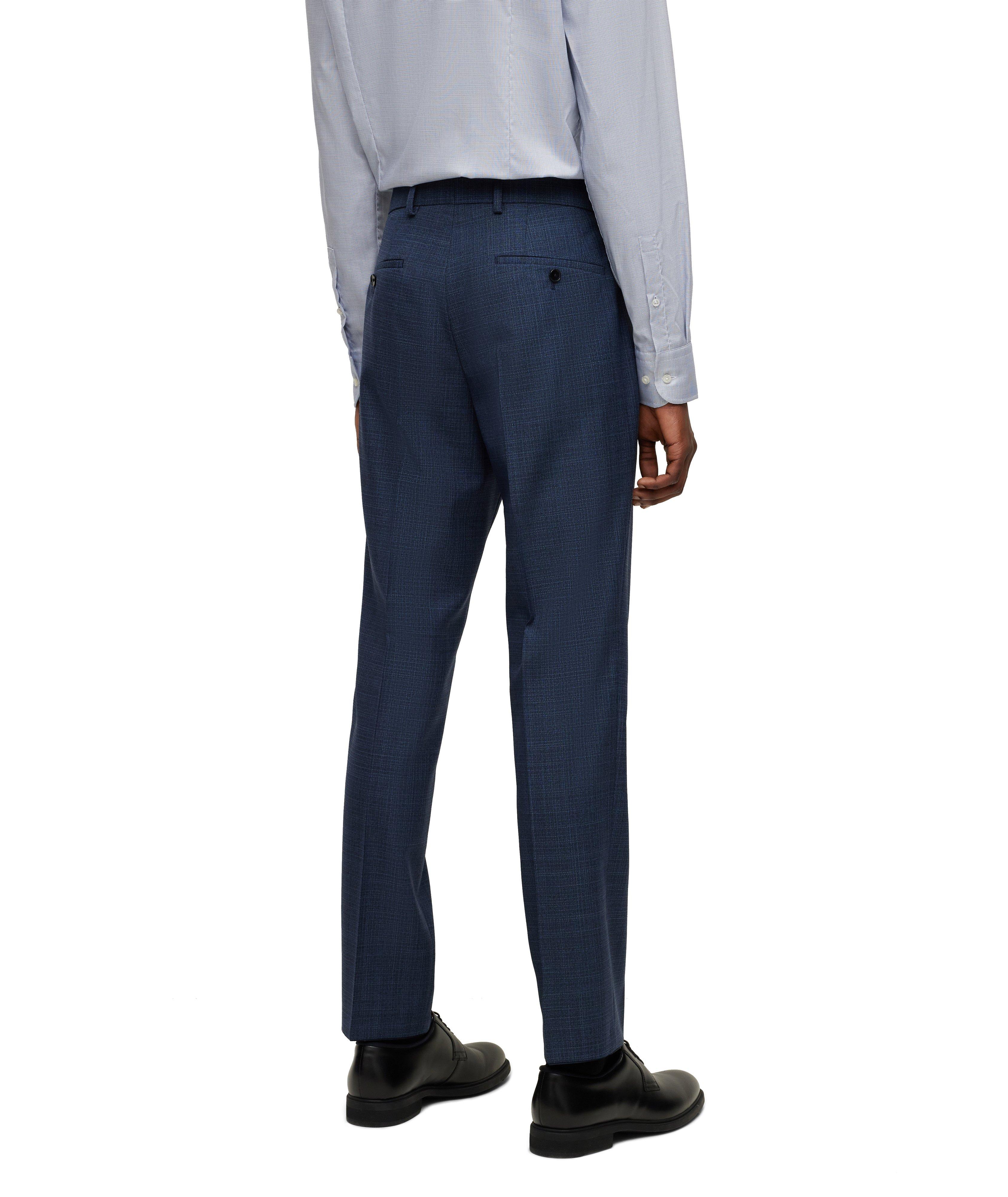 Slim Fit Crosshatch Wool Suits image 4
