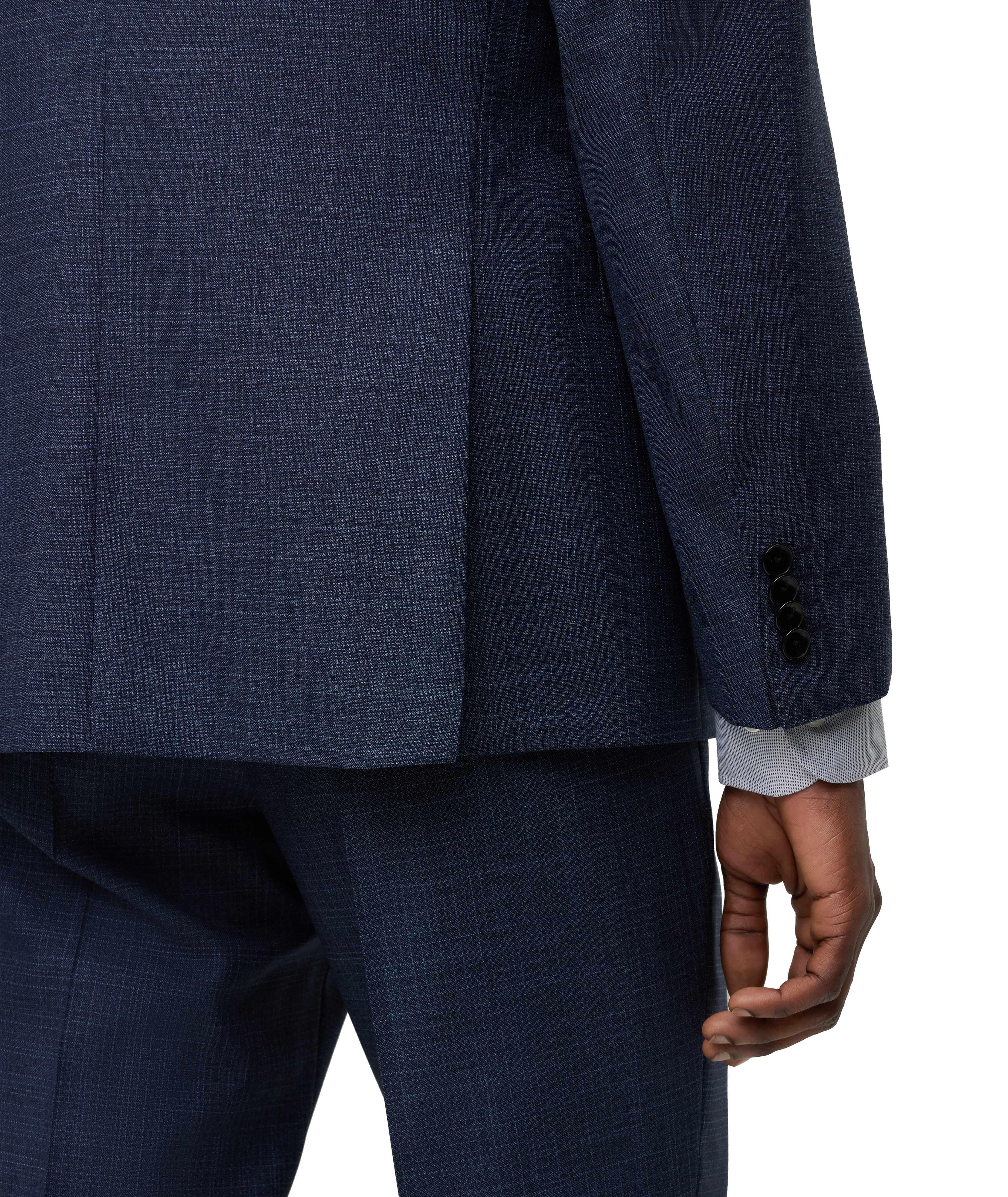 Slim Fit Crosshatch Wool Suits image 5