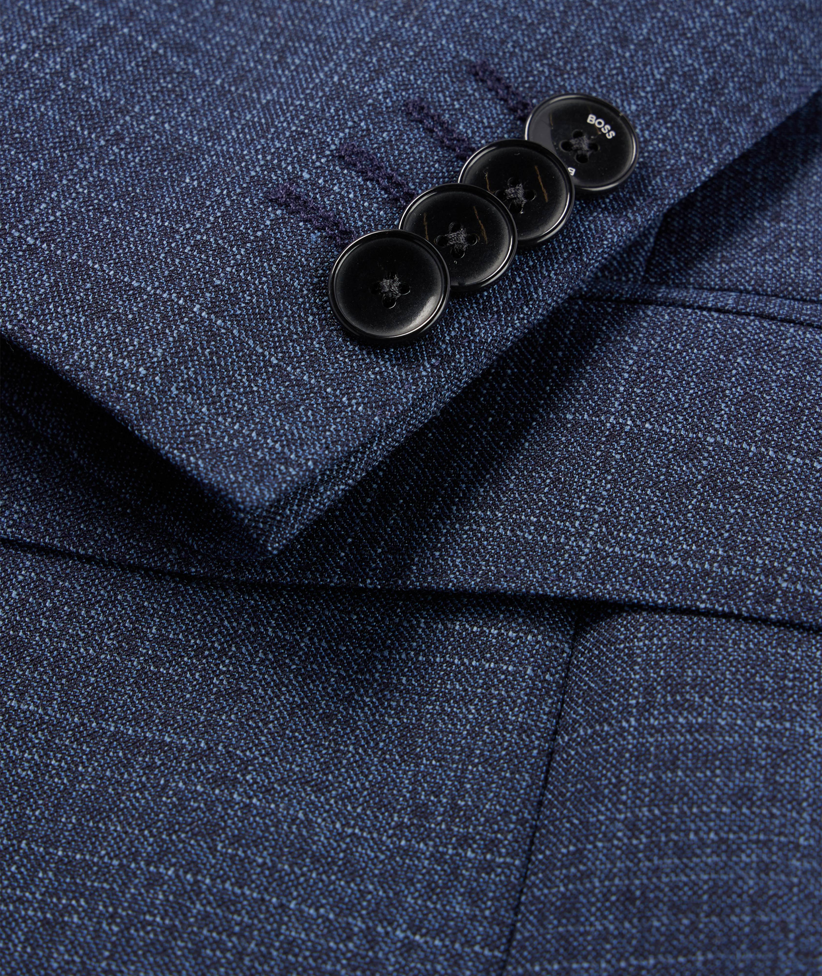Slim Fit Crosshatch Wool Suits image 6