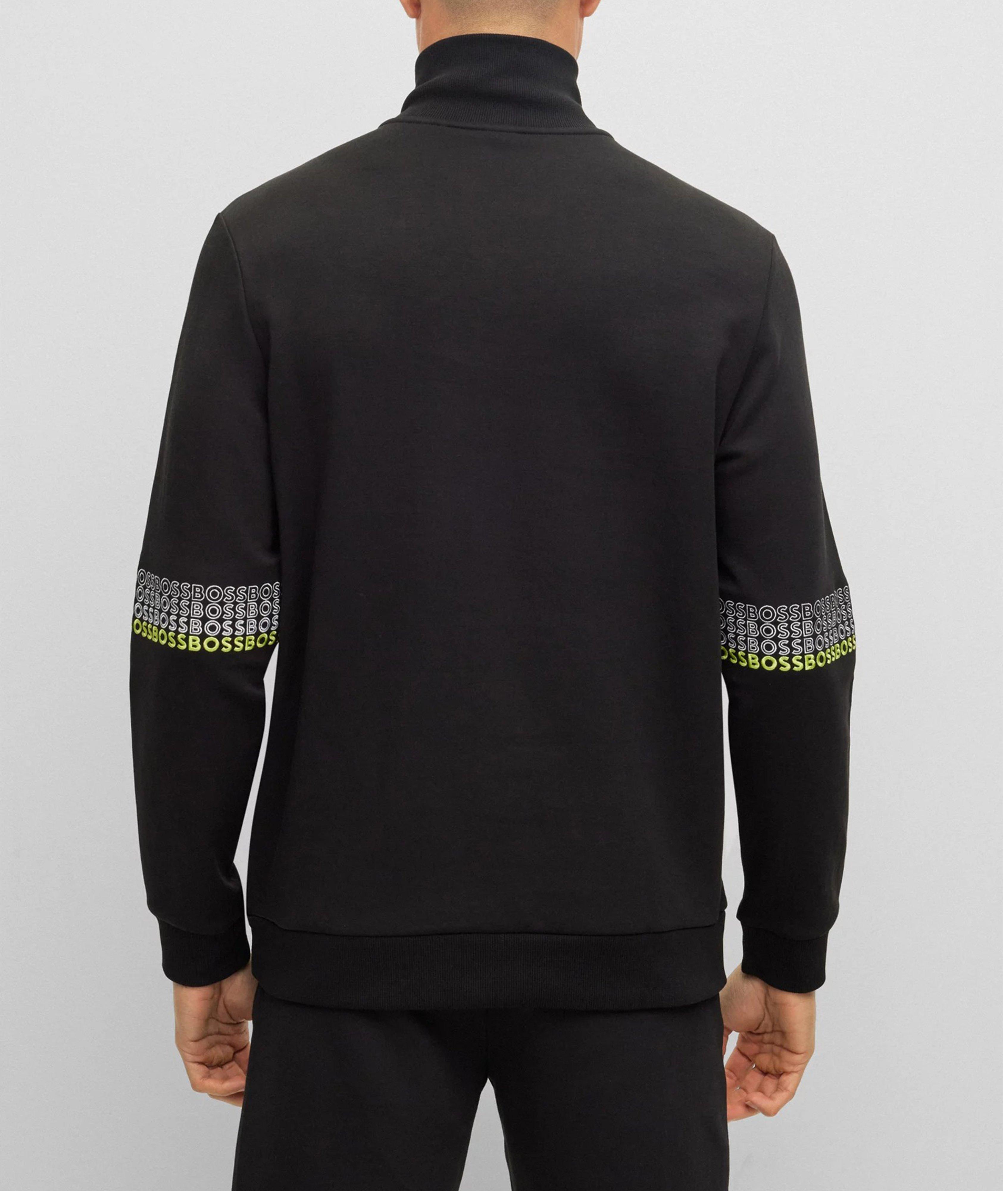 Quarter-Zip Embroidered Logo Sweater image 2