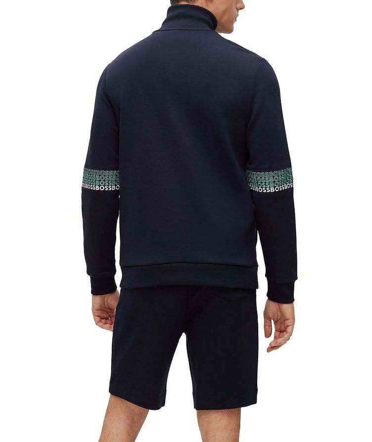 Quarter-Zip Embroidered Logo Sweater image 2