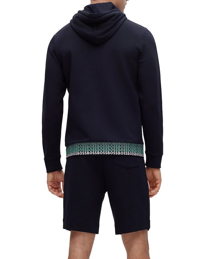 Full-Zip Cotton-Blend Multi Coloured Logo Hooded Sweater image 2