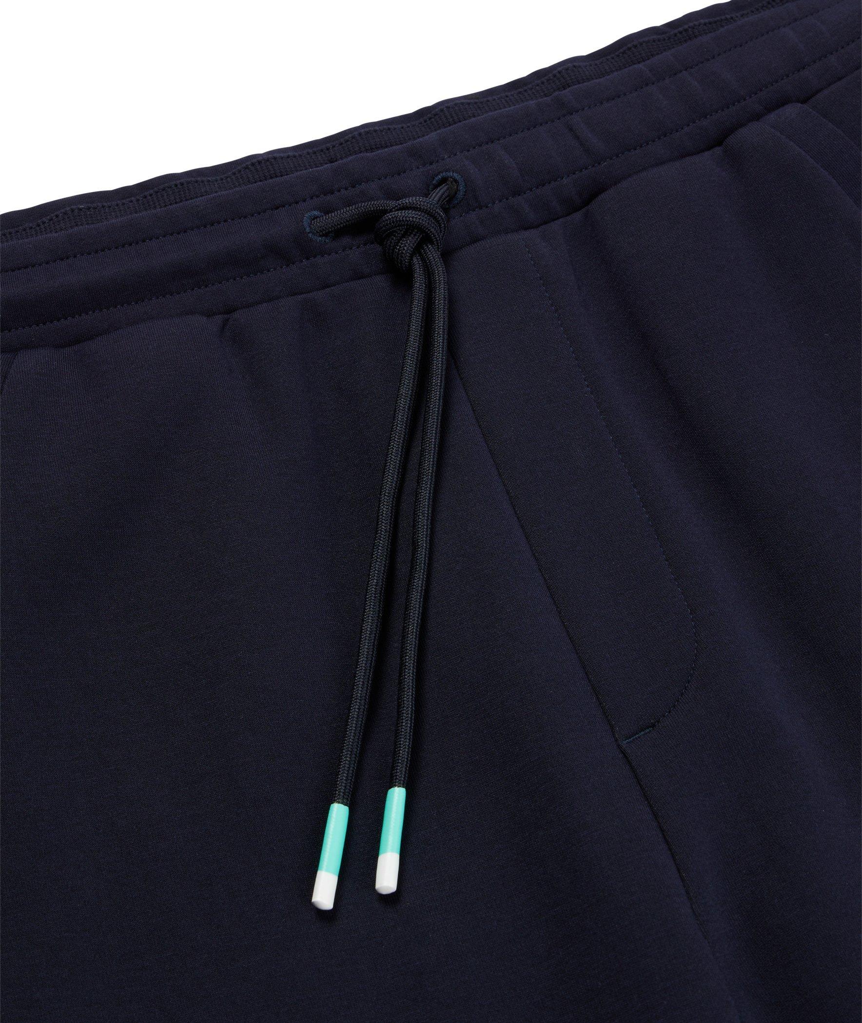 Cotton-Blend Multi-Coloured Drawstring Logo Shorts image 4